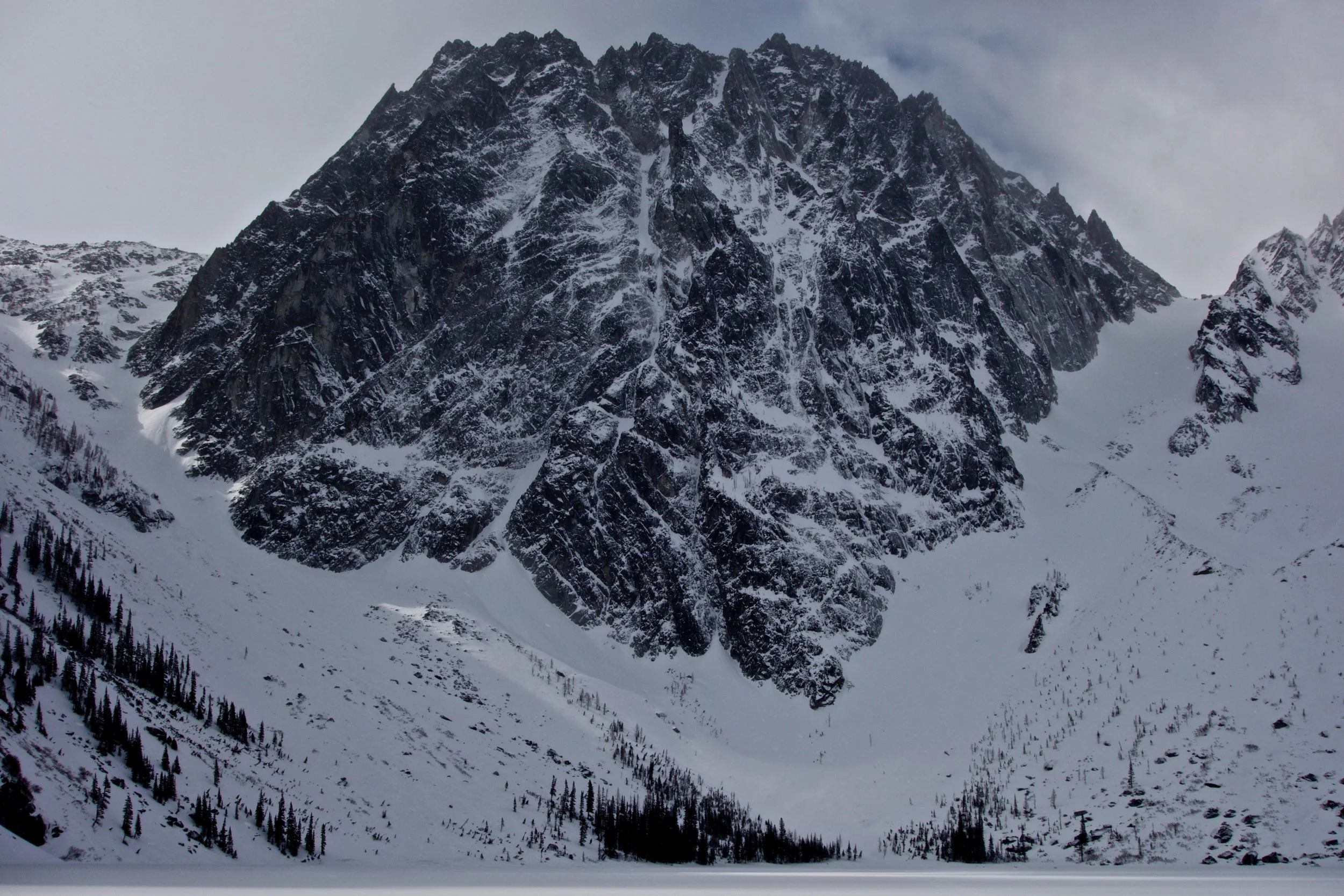 Looking back at Dragontail on our way out