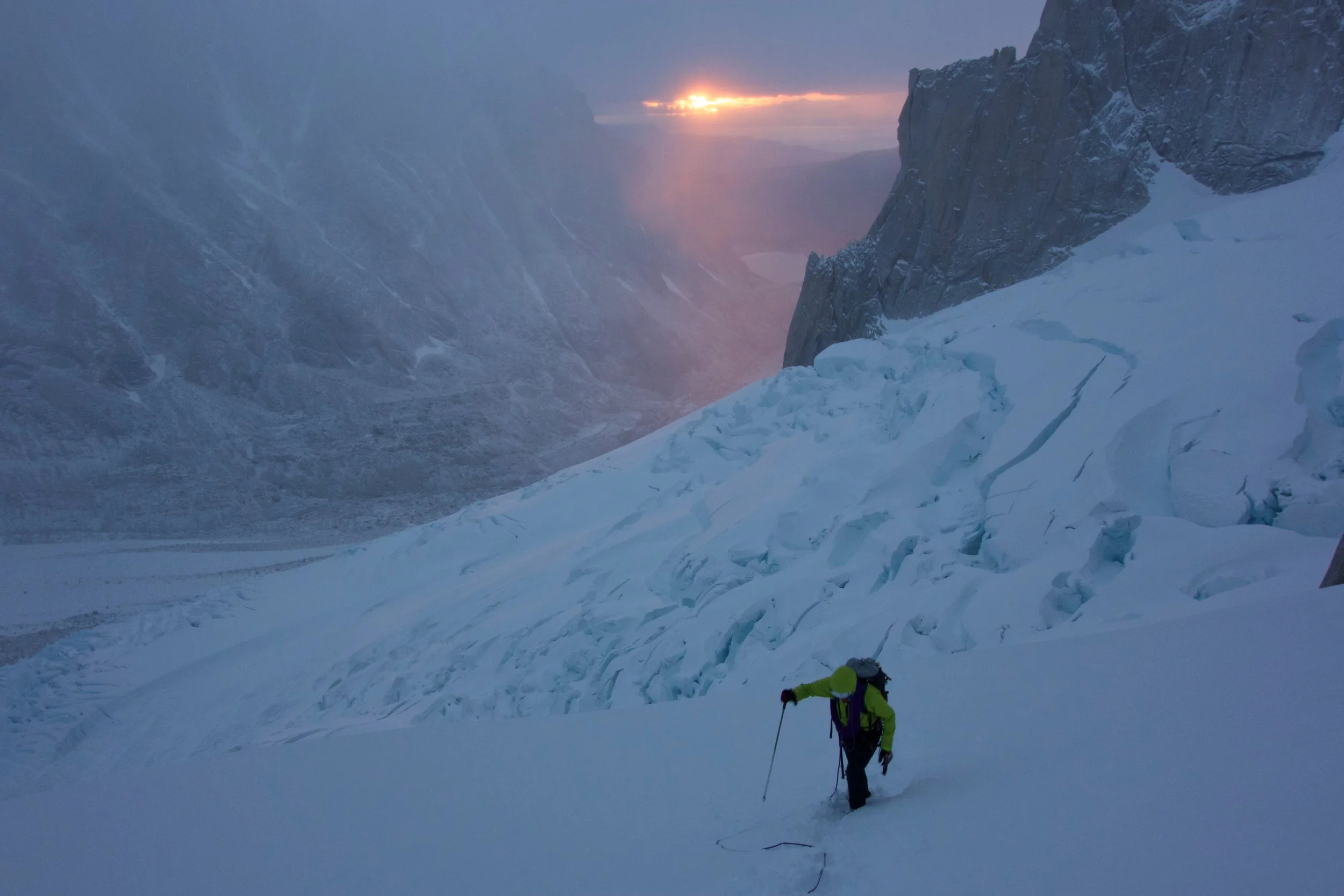 Approaching the col