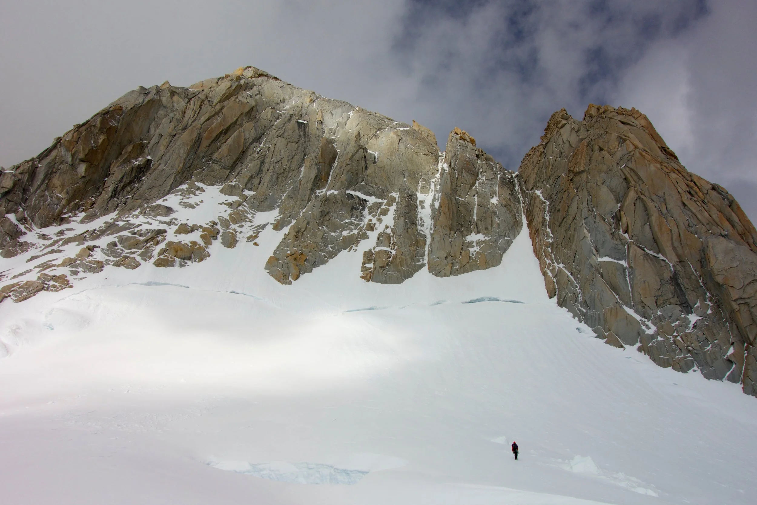 Heading up toward the route