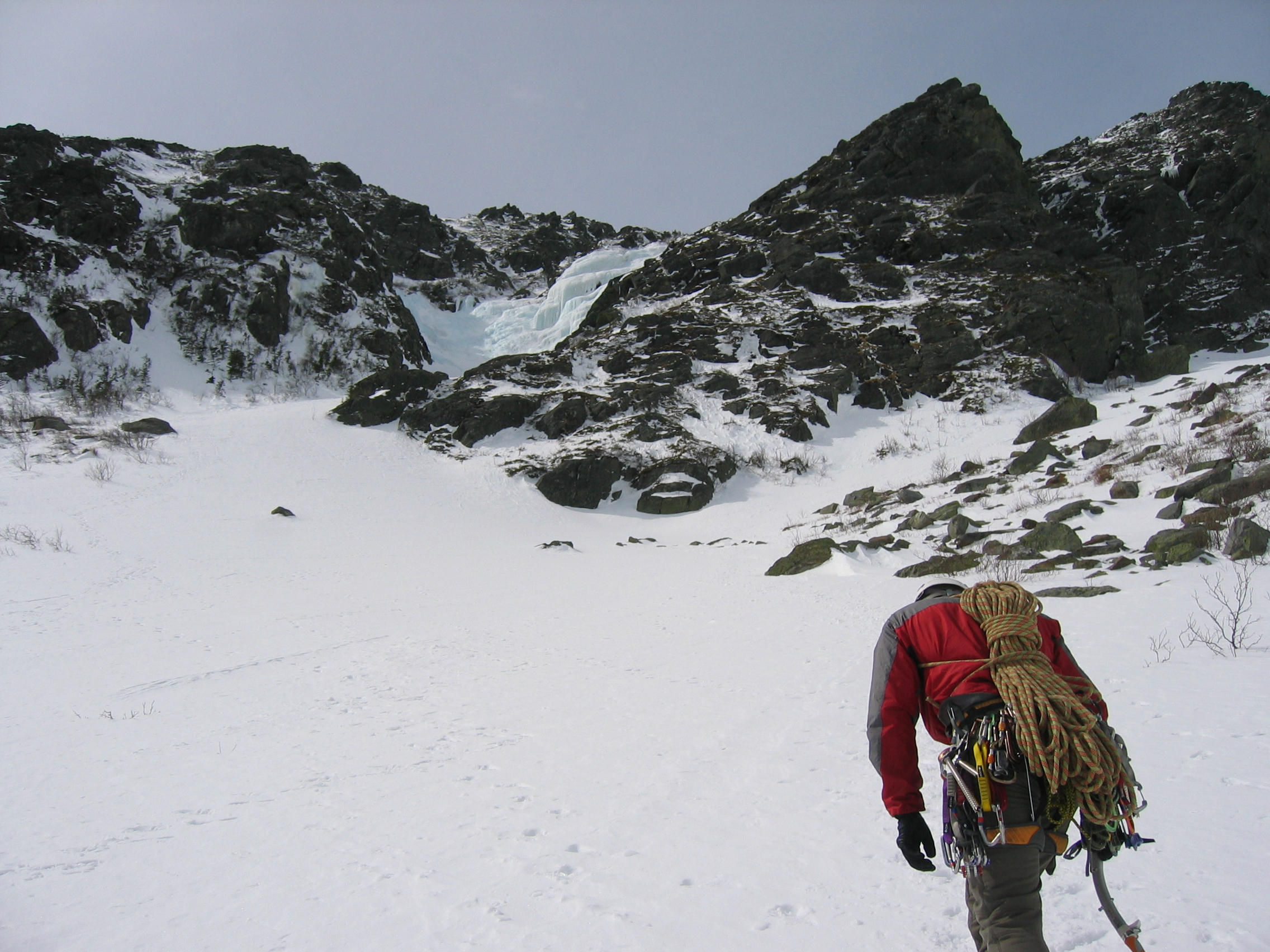 Heading up to the route