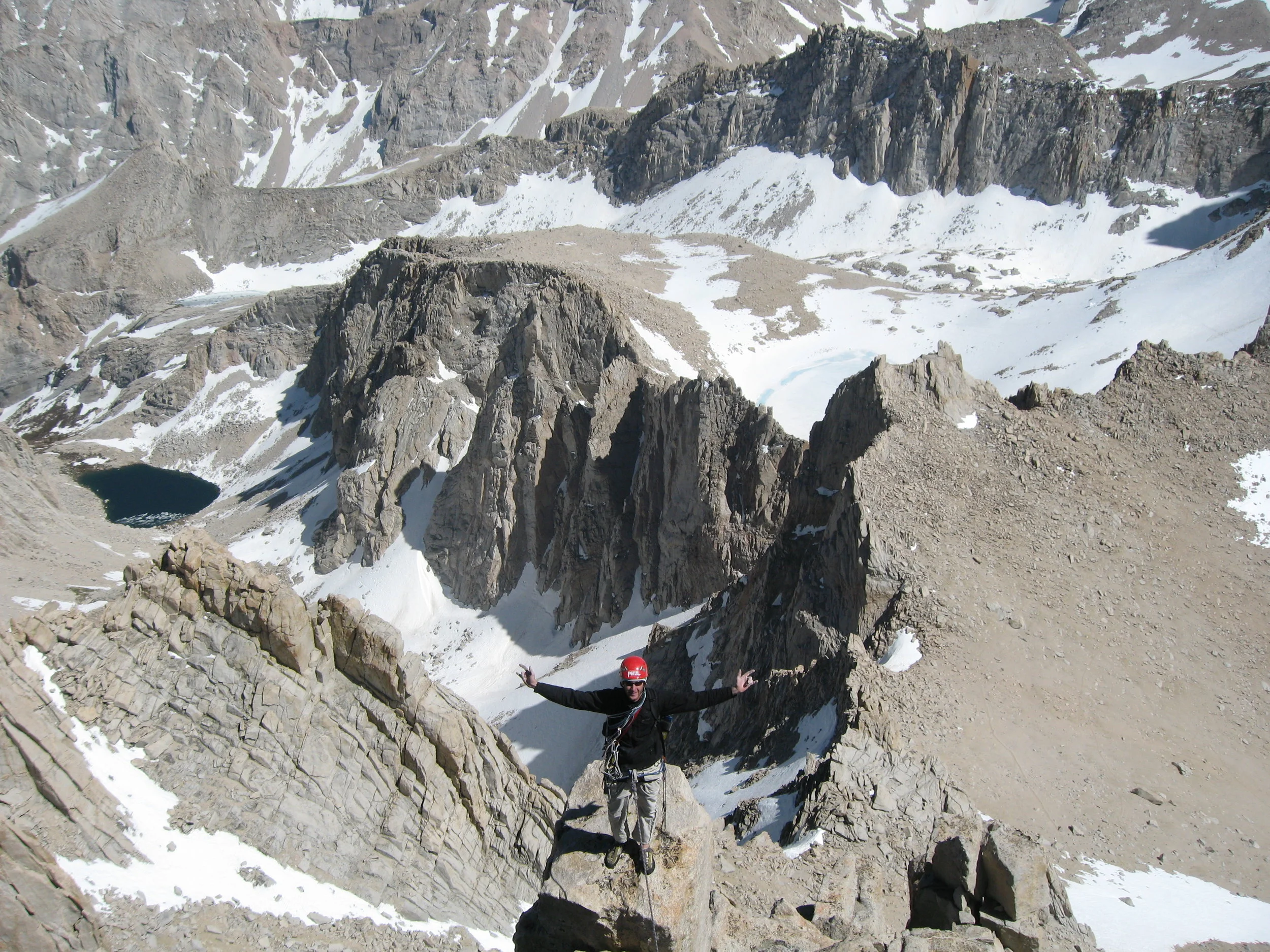 Thoroughly enjoying the arete