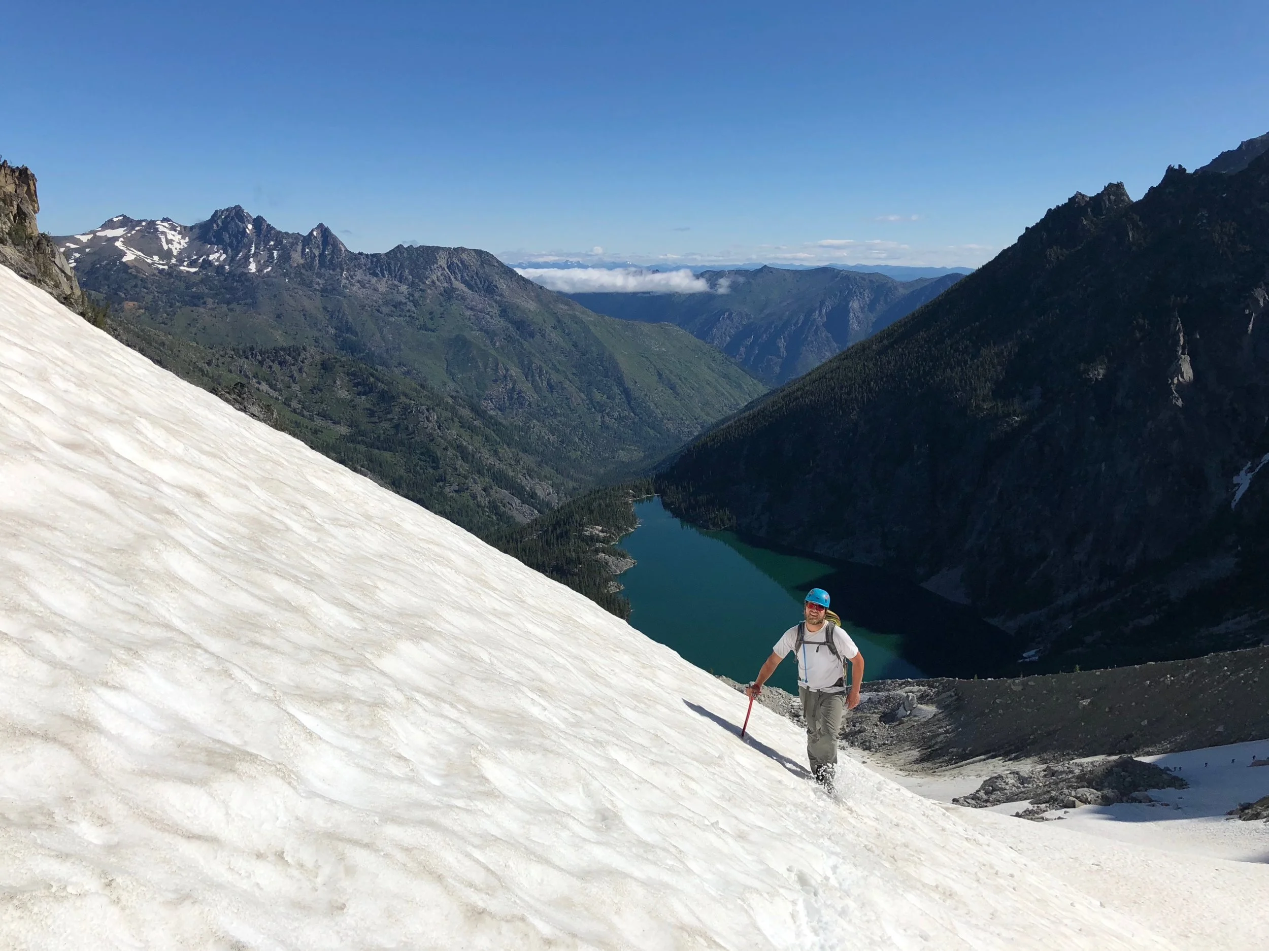 Almost at the base of the route