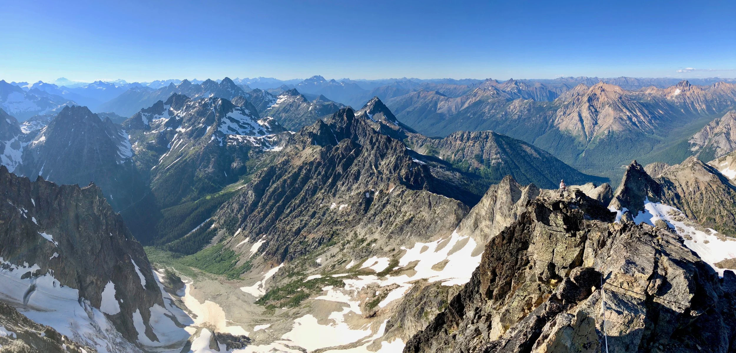 High on the ridge with great views of the range