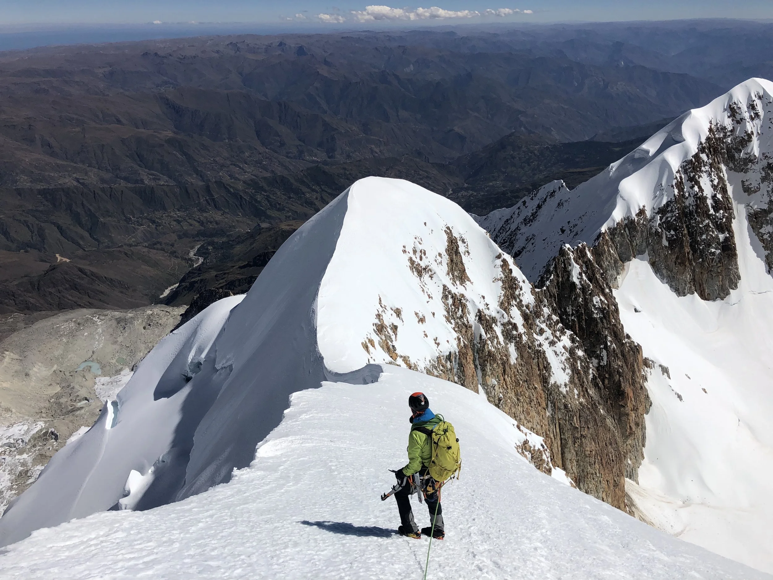 Descending to the saddle