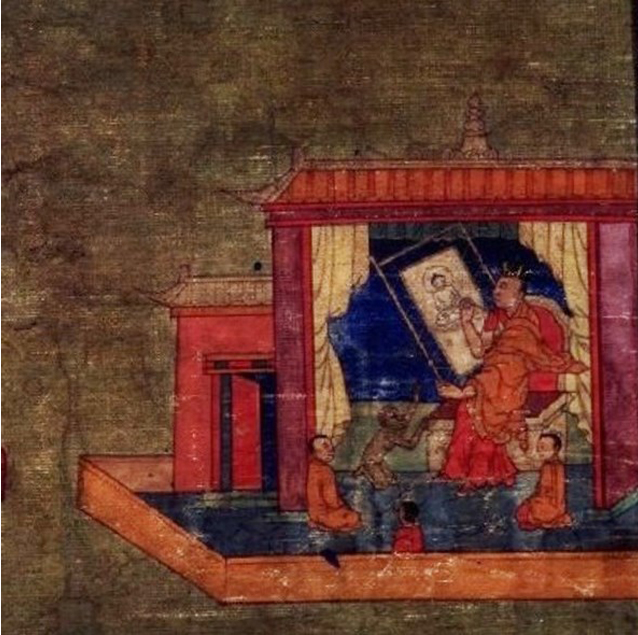  Dudul Dorje, 13th Karmapa 19th century, detail. Rubin Museum. Source: Wikimedia Commons 