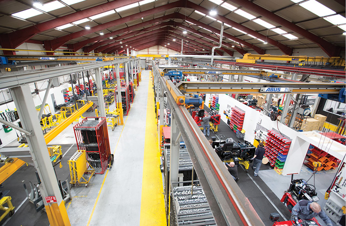 FIG. 4. If any of these lights fail at Cargotec’s Dundalk, Ireland facility, it’s UrbanVolt’s responsibility. “A major benefit for Cargotec is the reduction in maintenance issues and cost, as the on-site staff no longer have to upgrade and fix light fittings daily,” said Cargotec’s Ronan McClorey. Photo credit: UrbanVolt.