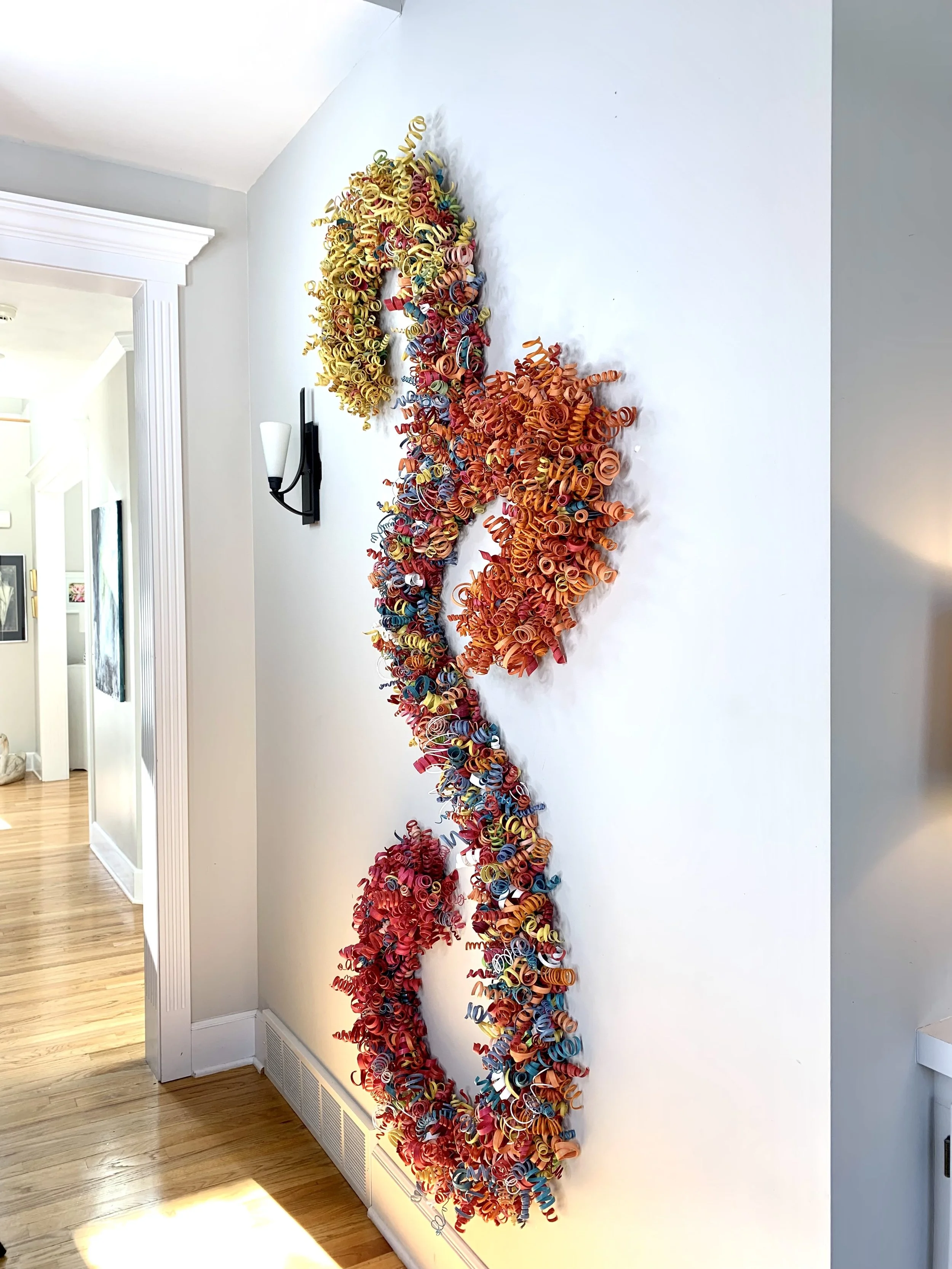 LOST and Found #80 — Yellow, Orange Pink Flourish: