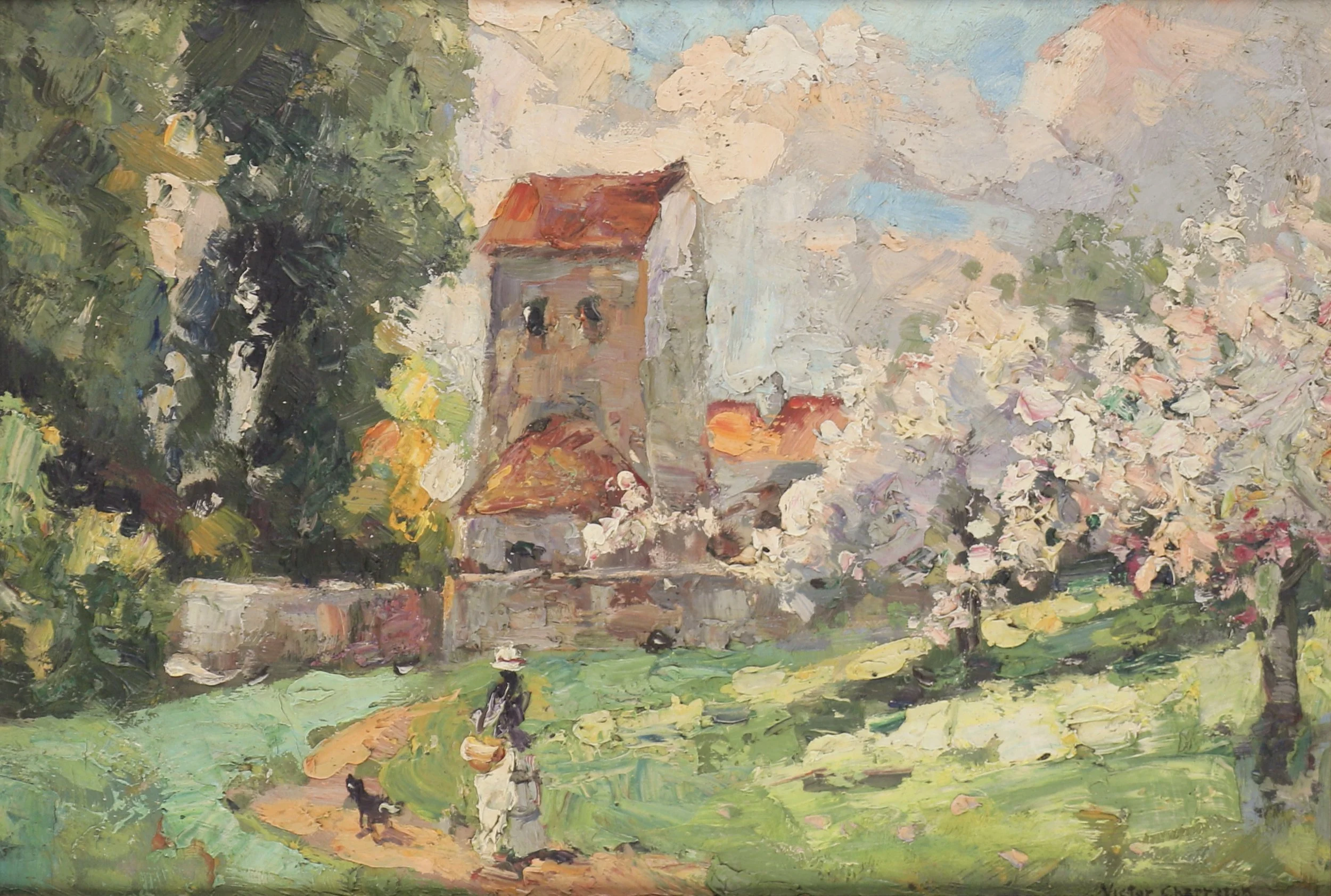 "Untitled (Springtime Landscape, Winding Path)"