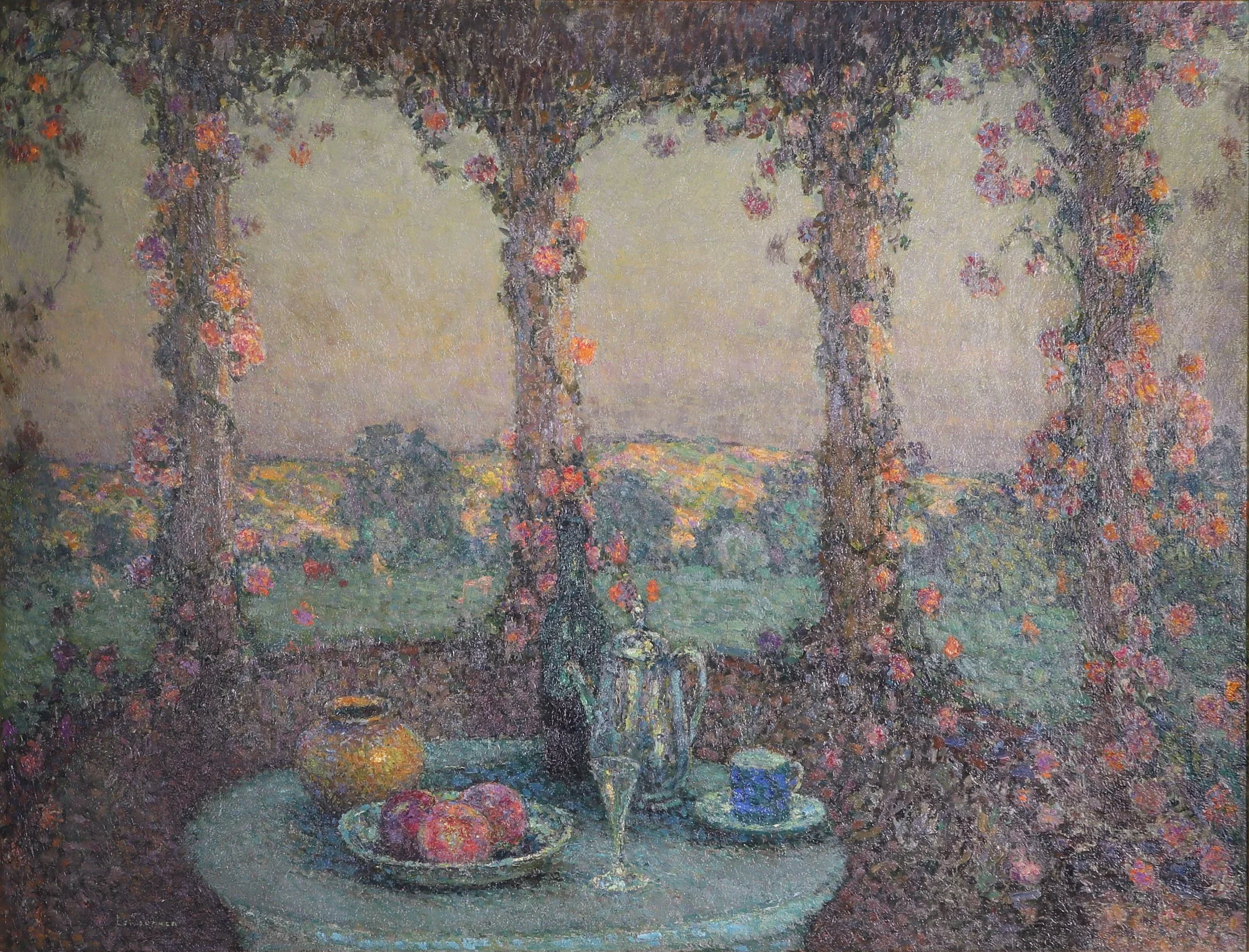 Henri Le Sidaner, "La Table sous la Tonnelle"