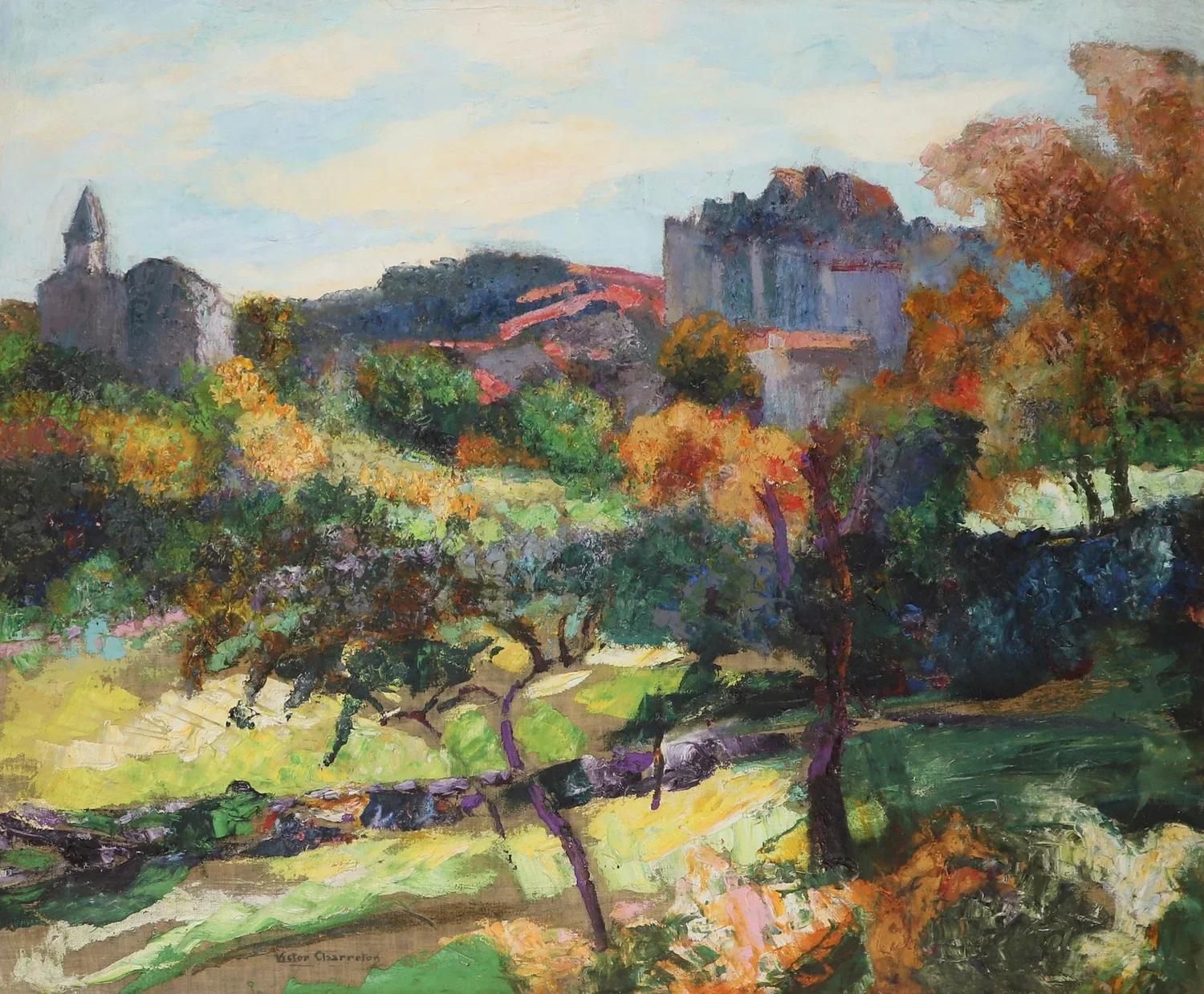 "Paysage à Saint Saturnin"