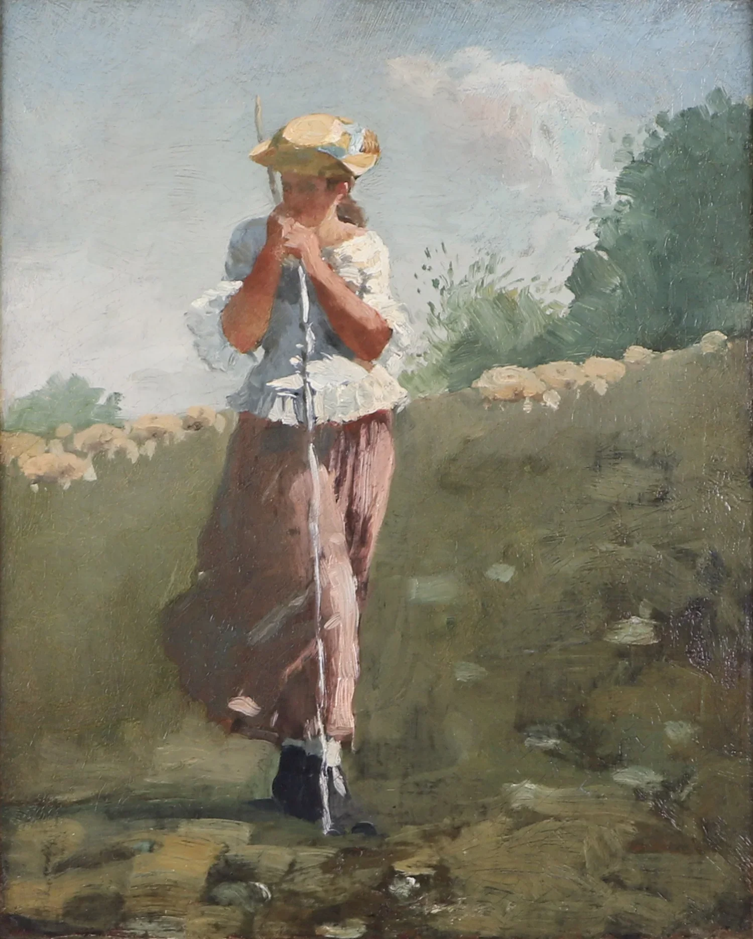 Winslow Homer "The Shepherdess" 
