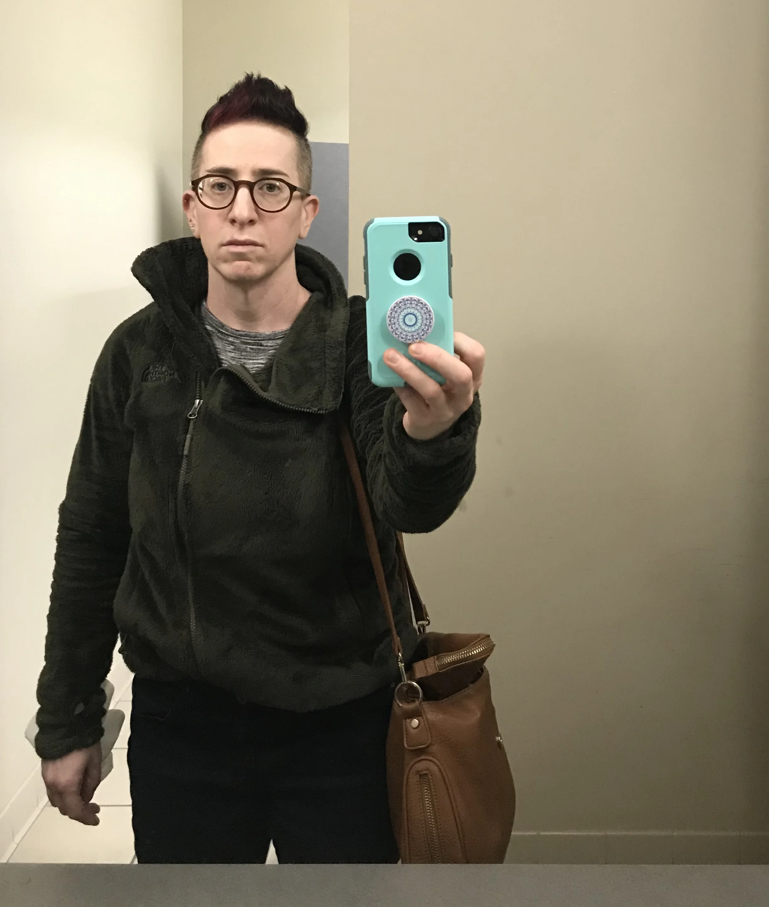 This photo is from last weekend when I got acupuncture from my long-time acupuncturist, Dr. Huang. I have no idea what compelled me to take the “bathroom selfie” so commonly seen on IG but I think I felt like the look on my face said a lot about how I was feeling….