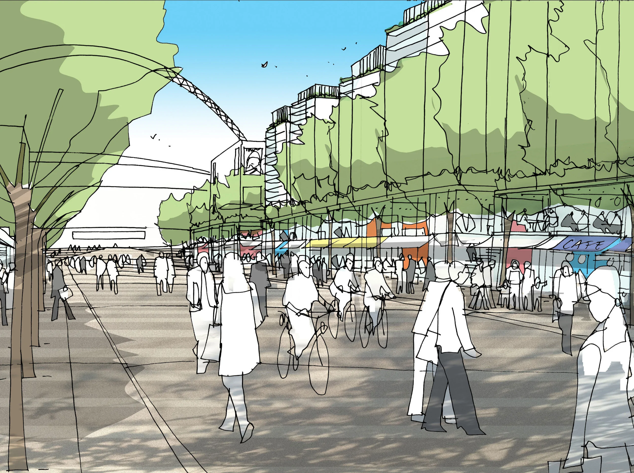 Wembley Olympic Way - Sketch Concept