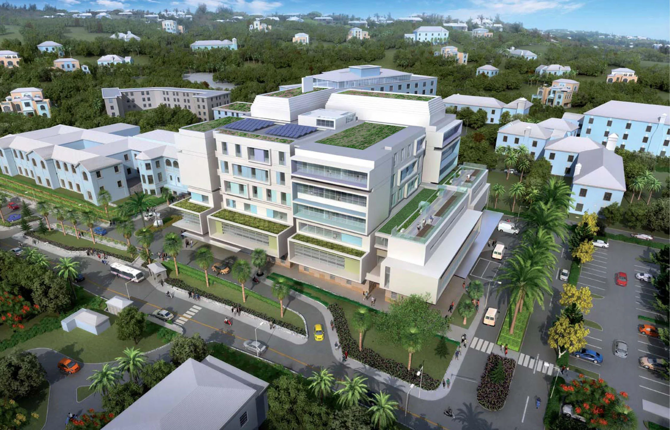 King Edward Memorial Hospital - Aerial Perspective