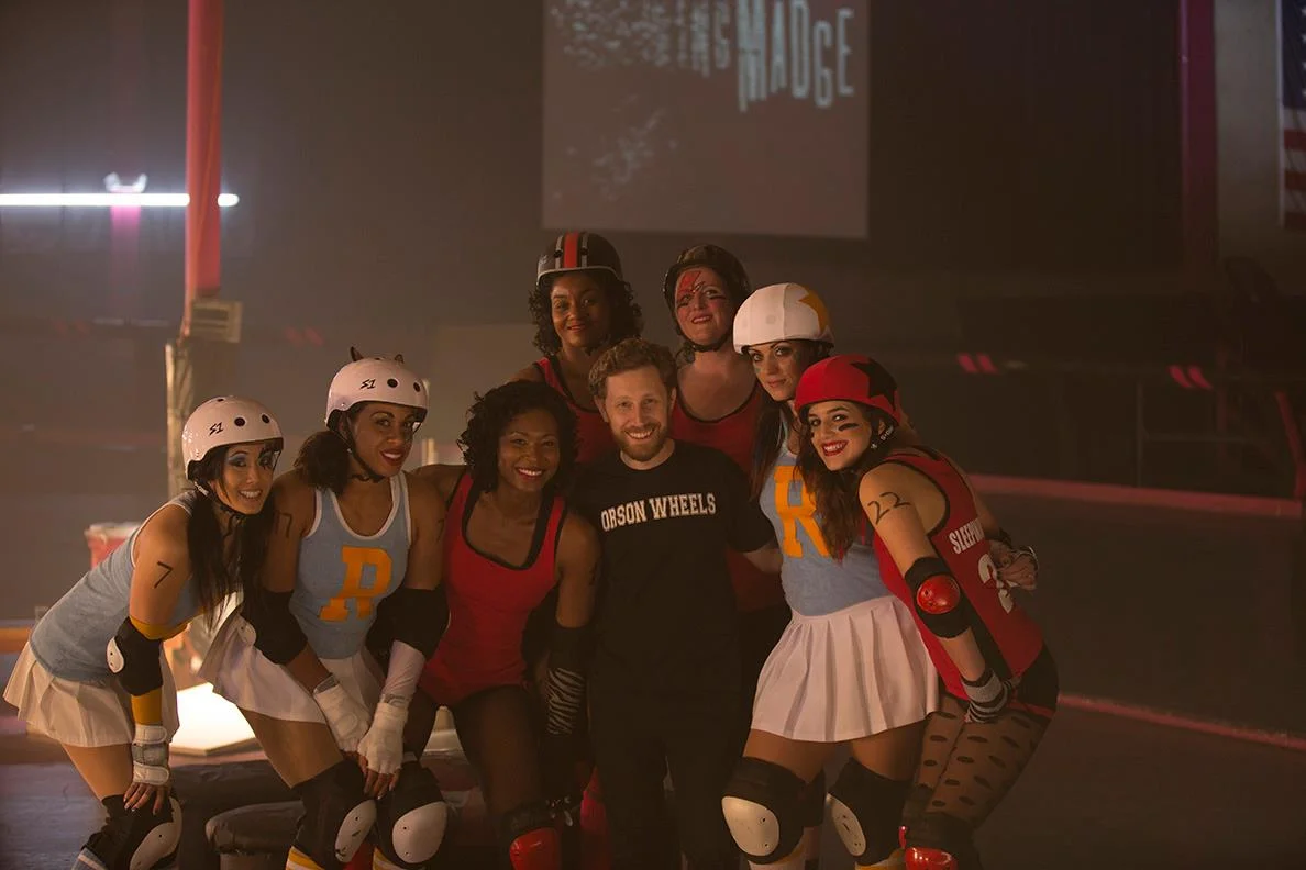 Highlights of this job: 1) Got to work with the LA Derby Dolls. 2) Dressed one of the teams in Riverdale (Archie Comics) field hockey uniforms for some reason. 3) Producer Donna Waxstein (aka Squeaky Wheels Fromme) made me a t-shirt with my derby name on it.