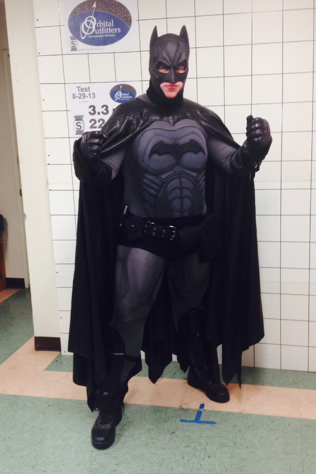  The creative brief was 'a DIY Batman costume,' but we got a little carried away and made it kind of fantastic. 