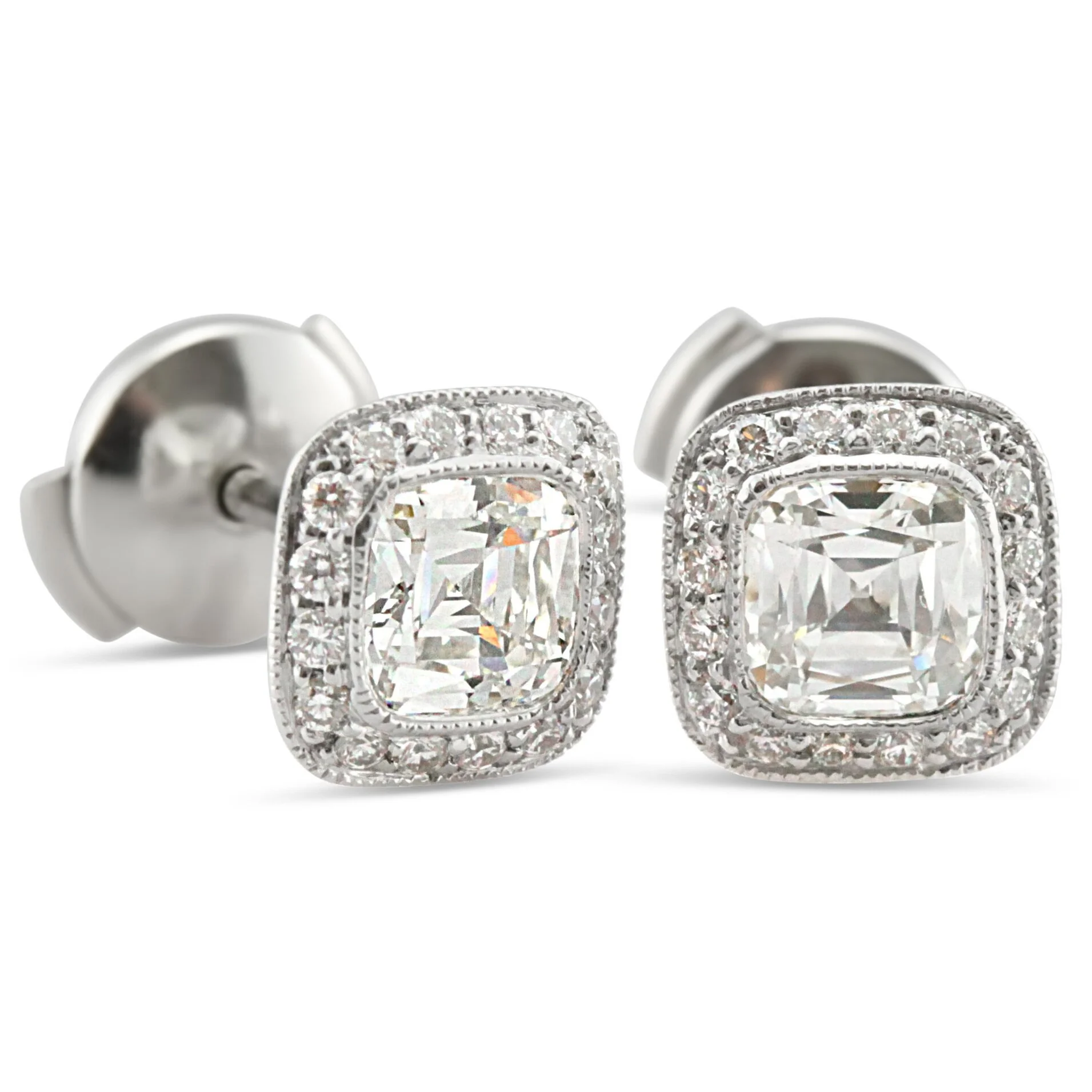 Diamond and Platinum Earrings by Tiffany &amp; Co.