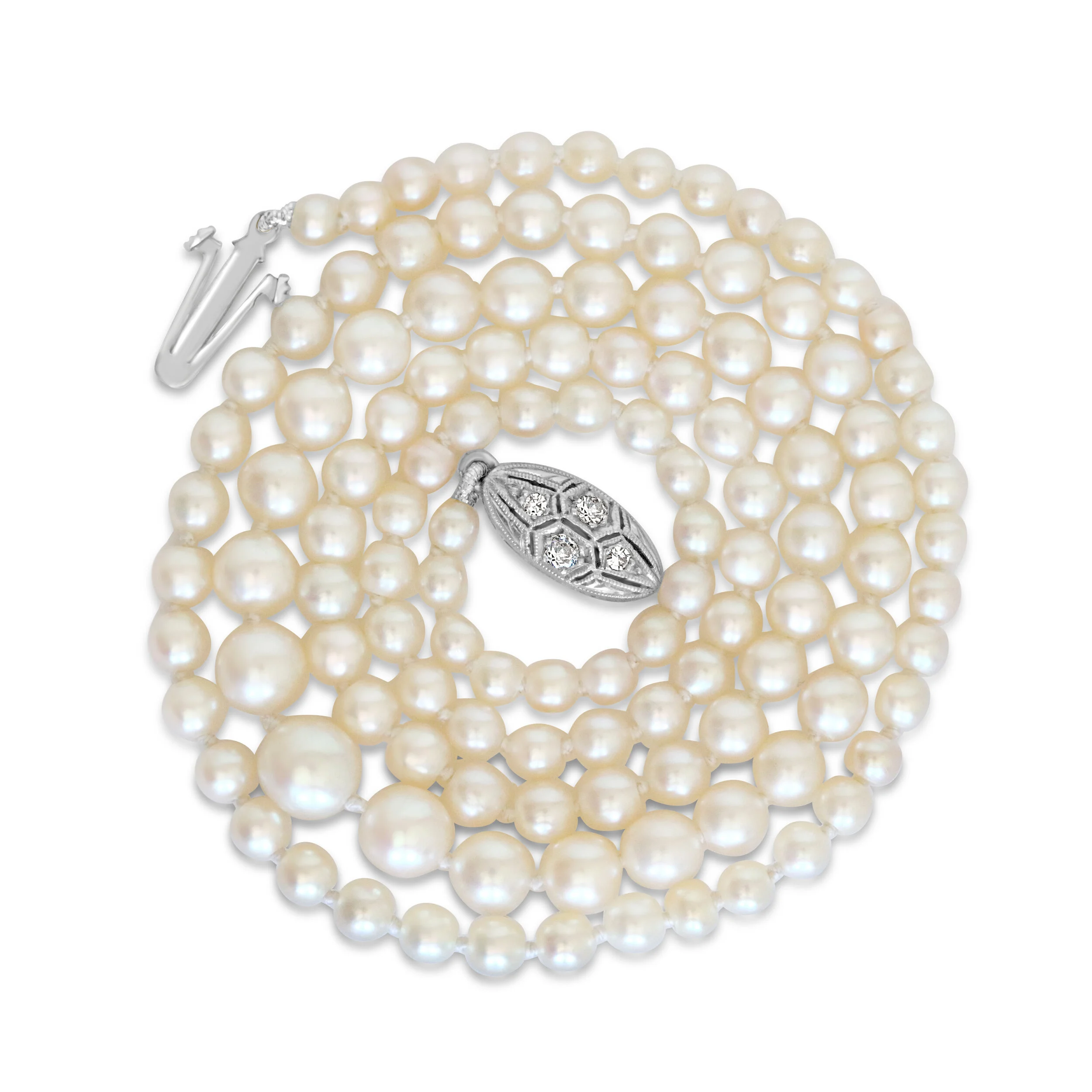 An Extraordinary Natural Pearl Necklace by Cartier, GIA