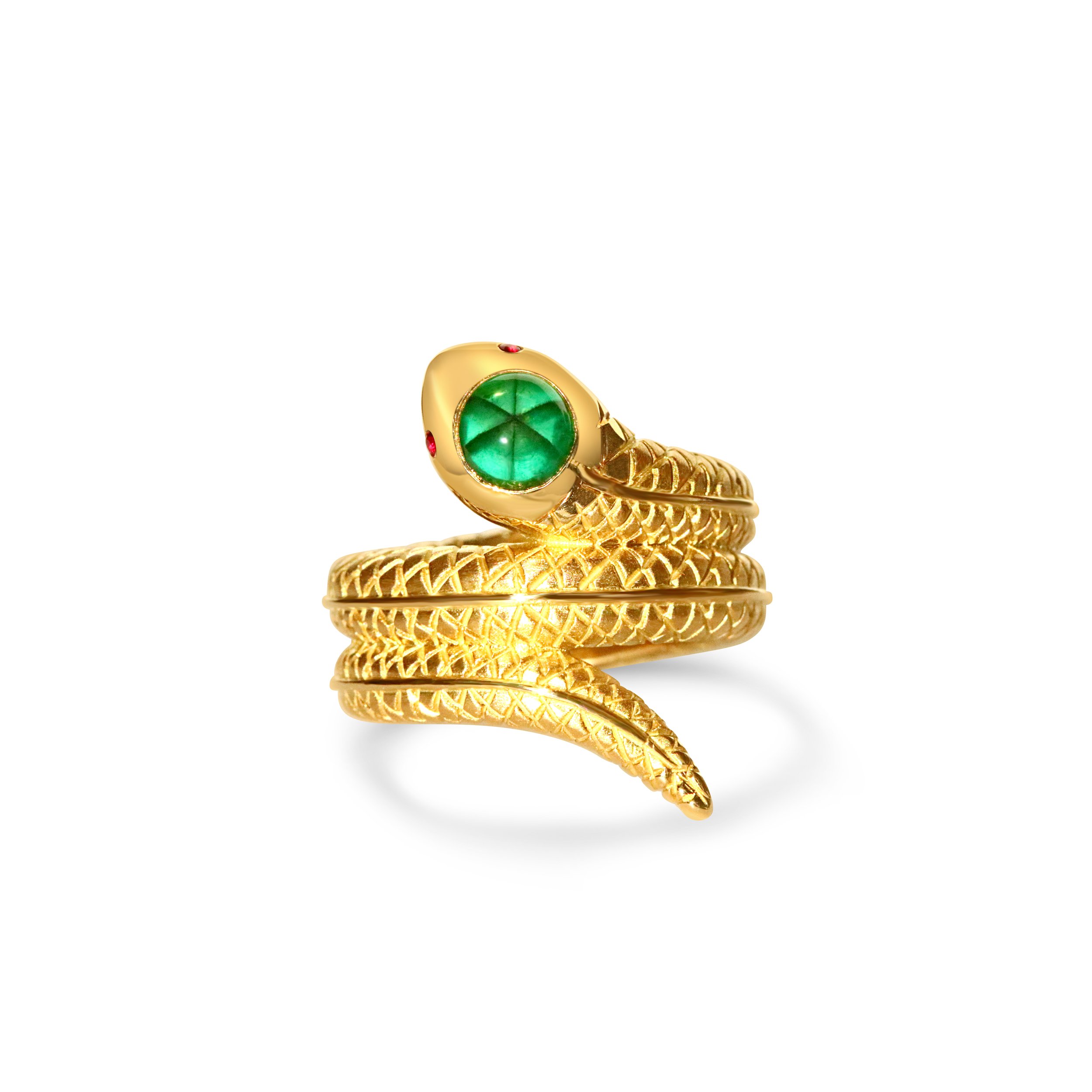 A Trapiche Emerald Snake Ring.jpg