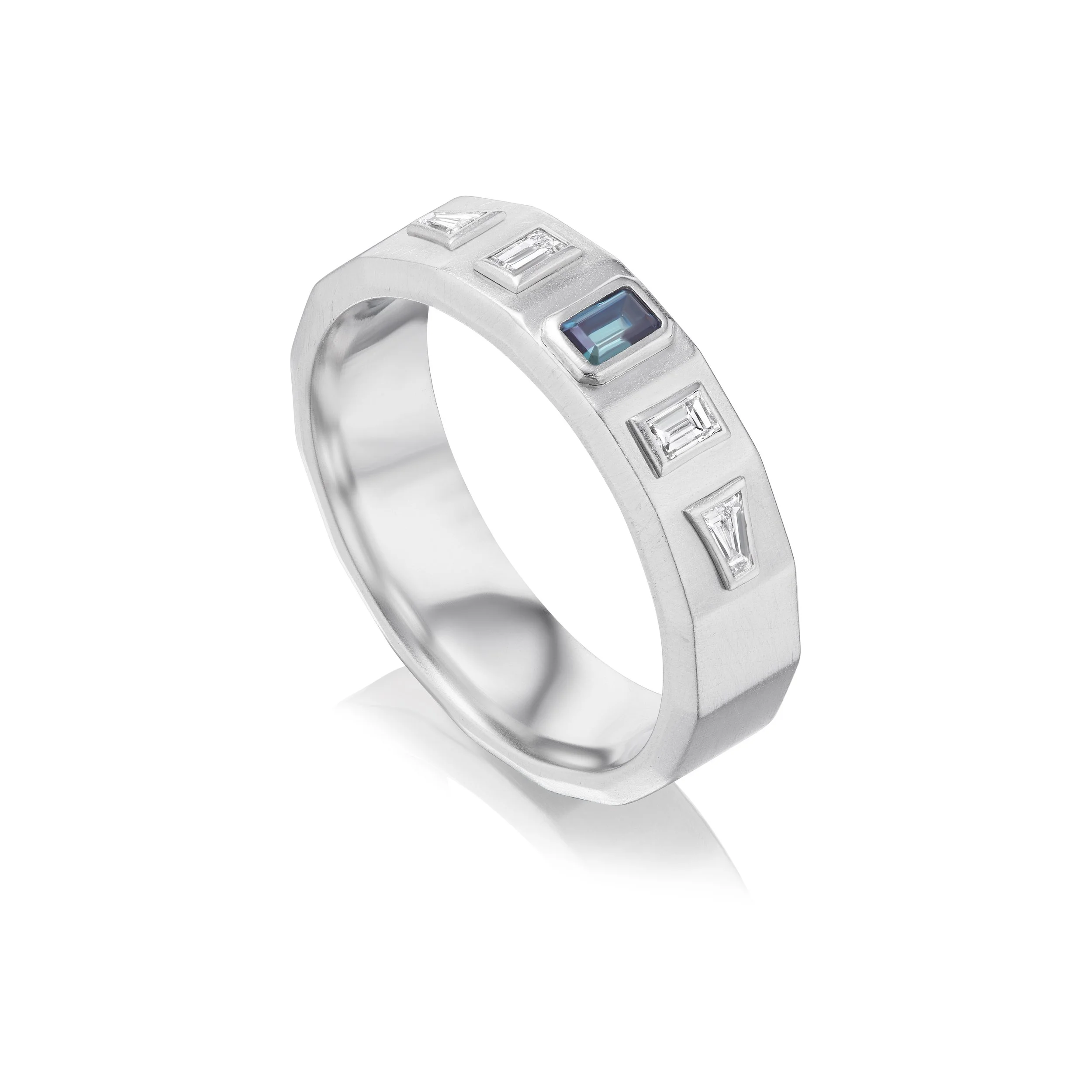 Bespoke Russian Alexandrite Platinum Wedding Band.jpg