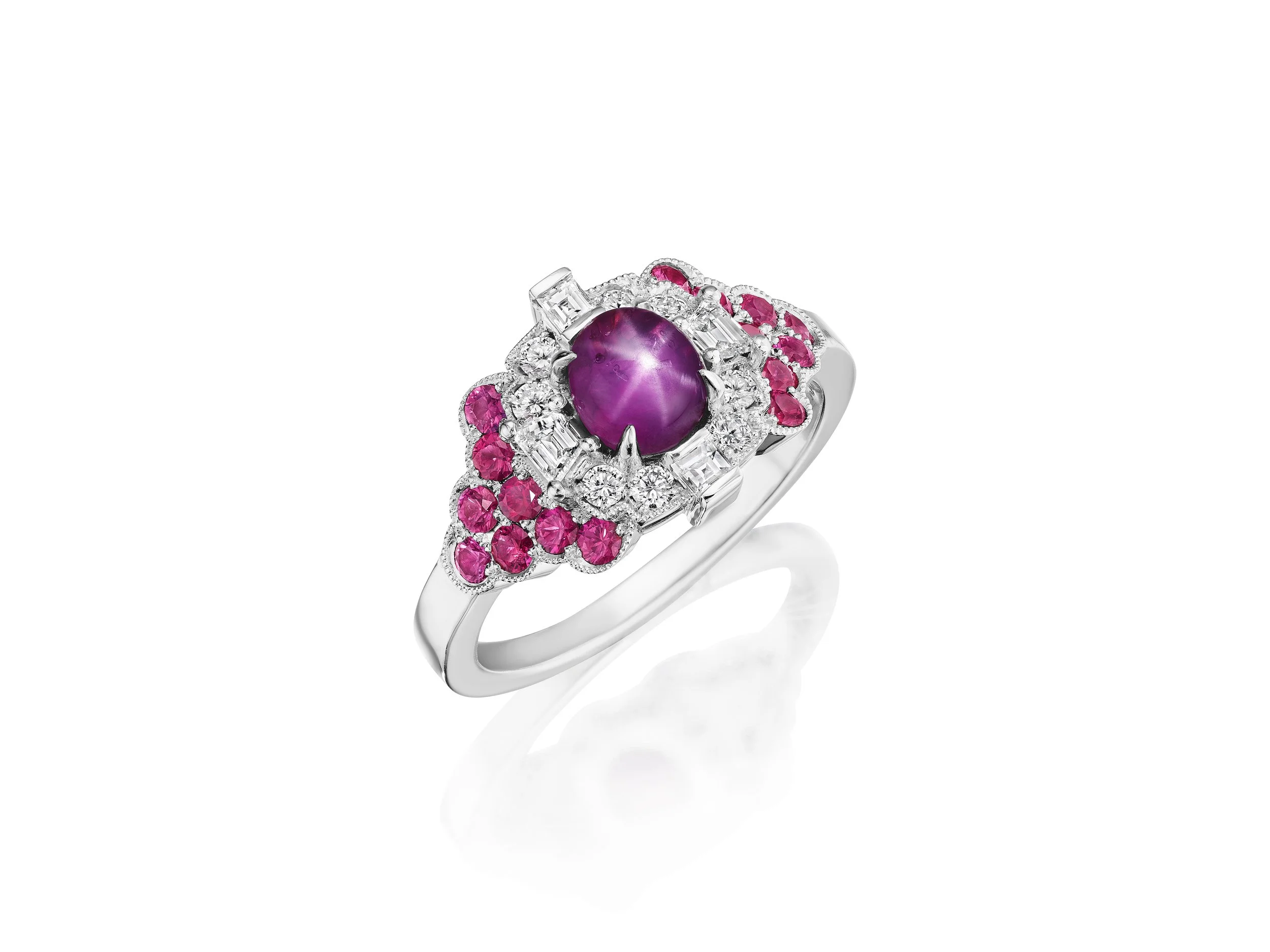 Bespoke Star Ruby Platinum Ring.jpg