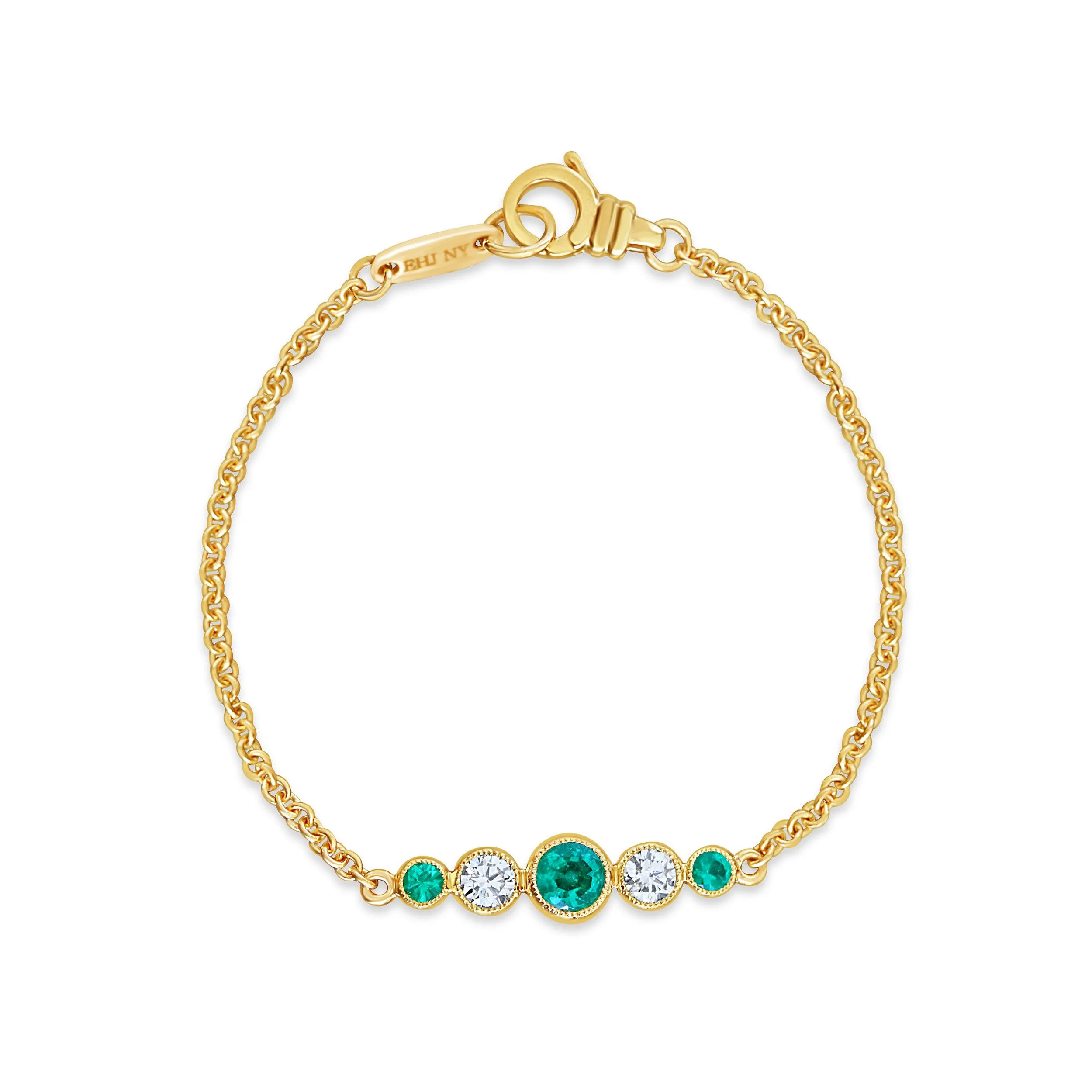 Handmade 18K gold emerald diamond bracelet.jpg