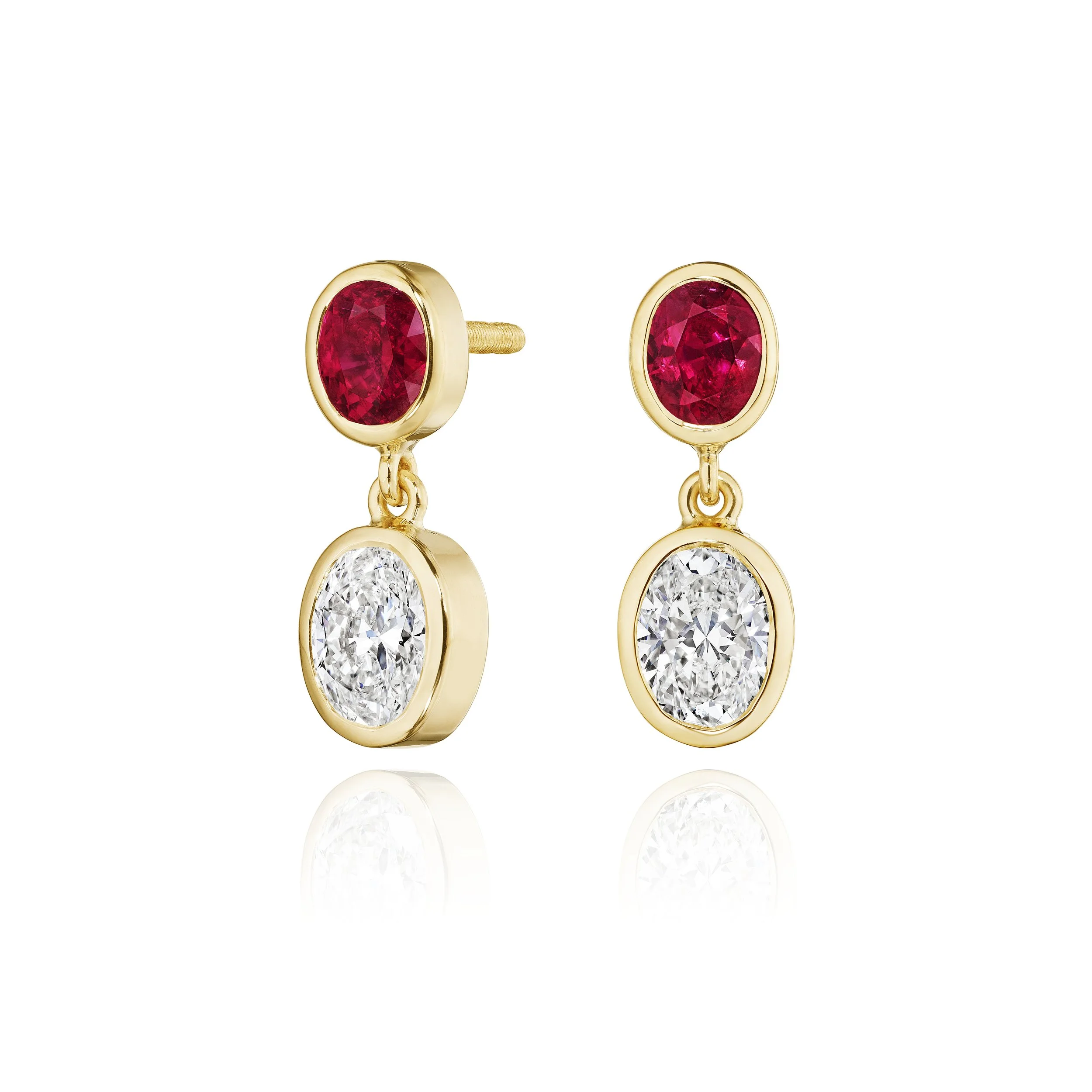 Hand forged unheated Burma ruby diamond earrings.jpg