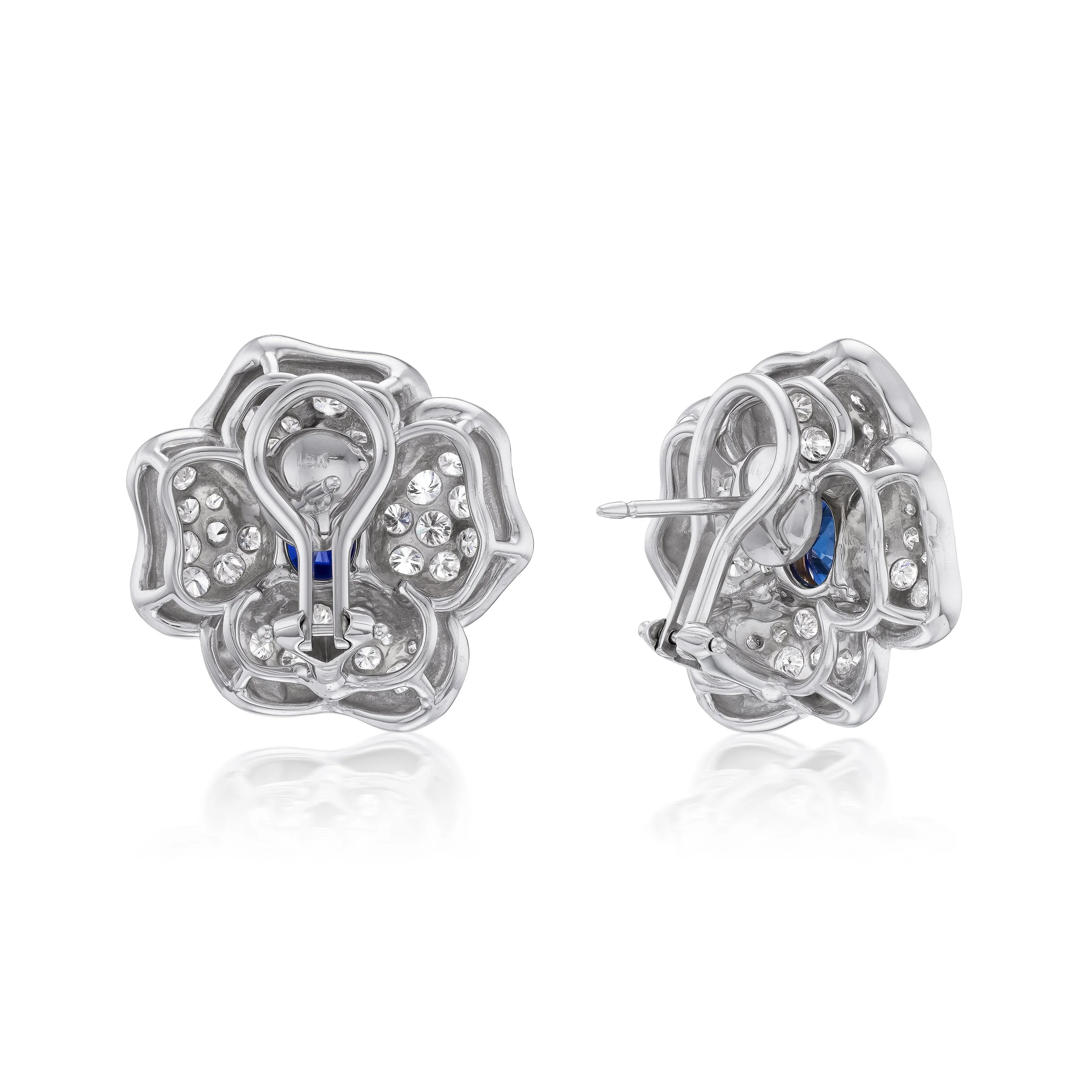 2.09 ctw Burma Sapphire Earrings Back.jpg