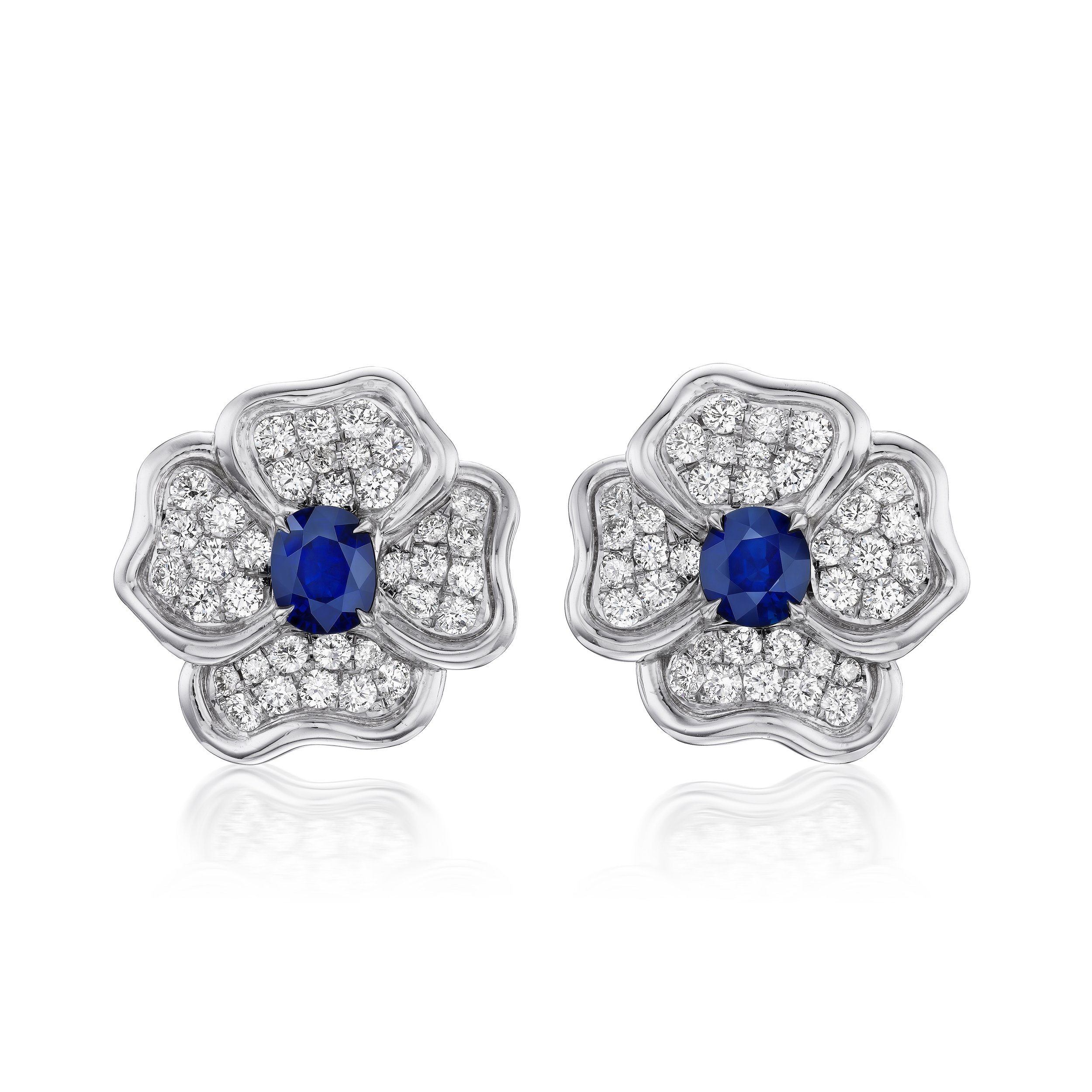 2.09 ctw Burma Sapphire Earrings Front.jpg