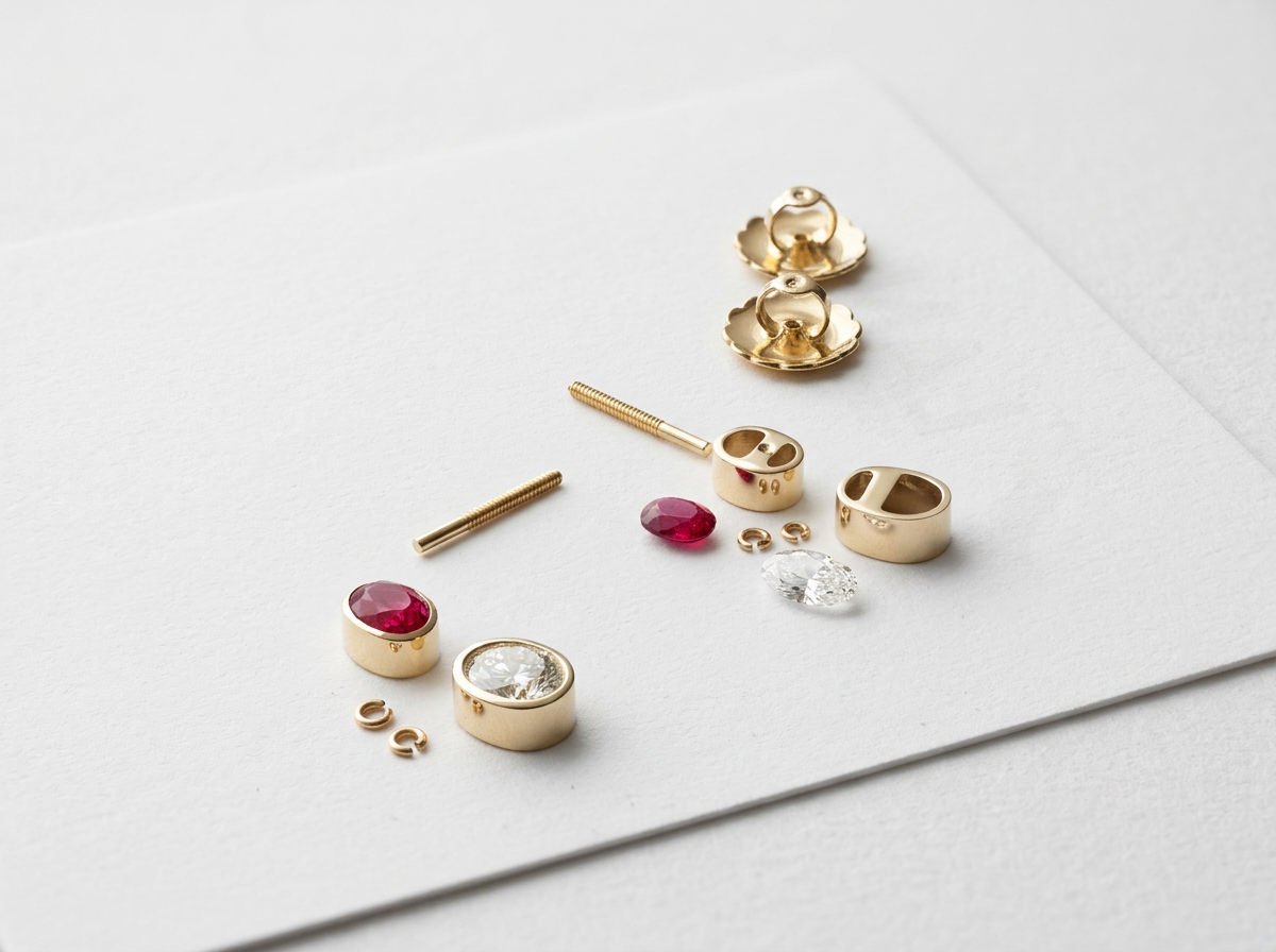 Ruby Dia Earrings Making Of