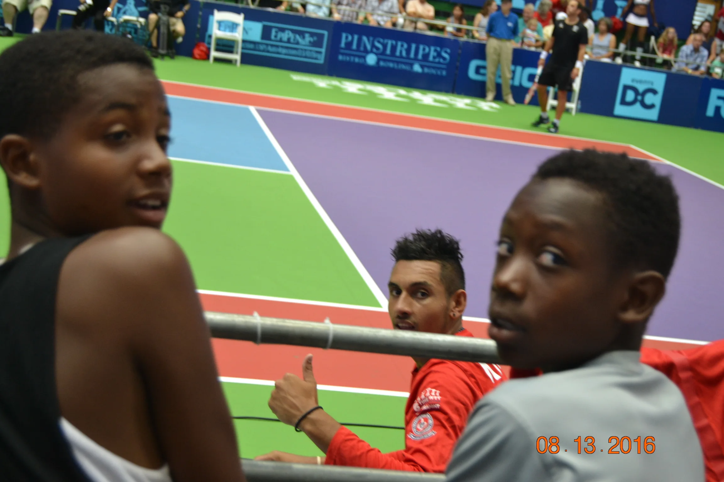 Nick Kyrgios with Nazar and Dwayne.JPG