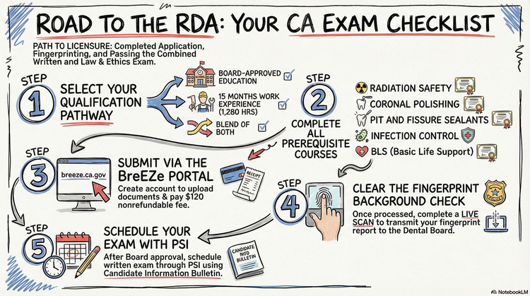 California Rda Pocket License Tooth Fairy Systems — How to become a RDA