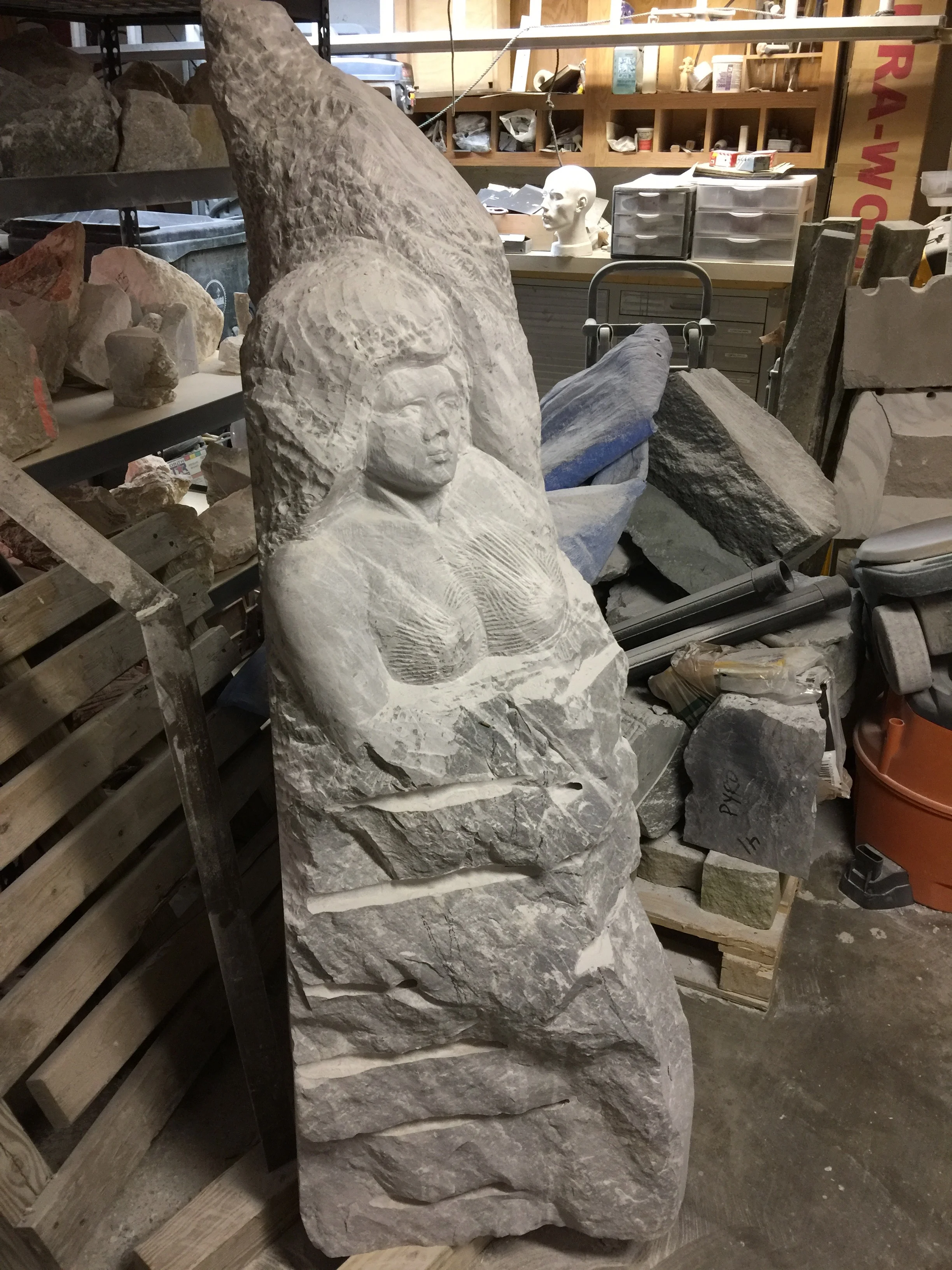 roughing out the figure