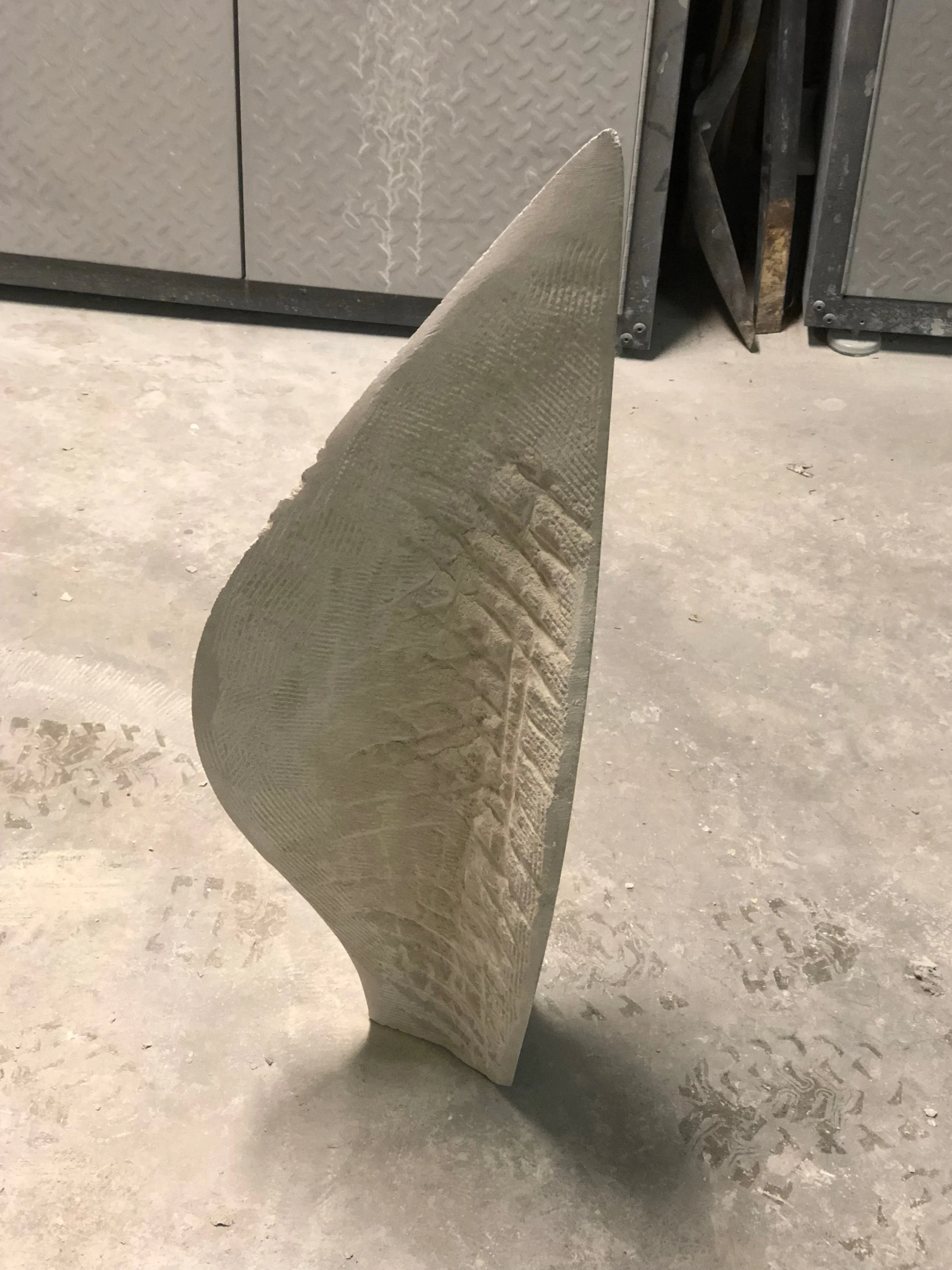 Untitled Indiana Limestone piece (progress shot)