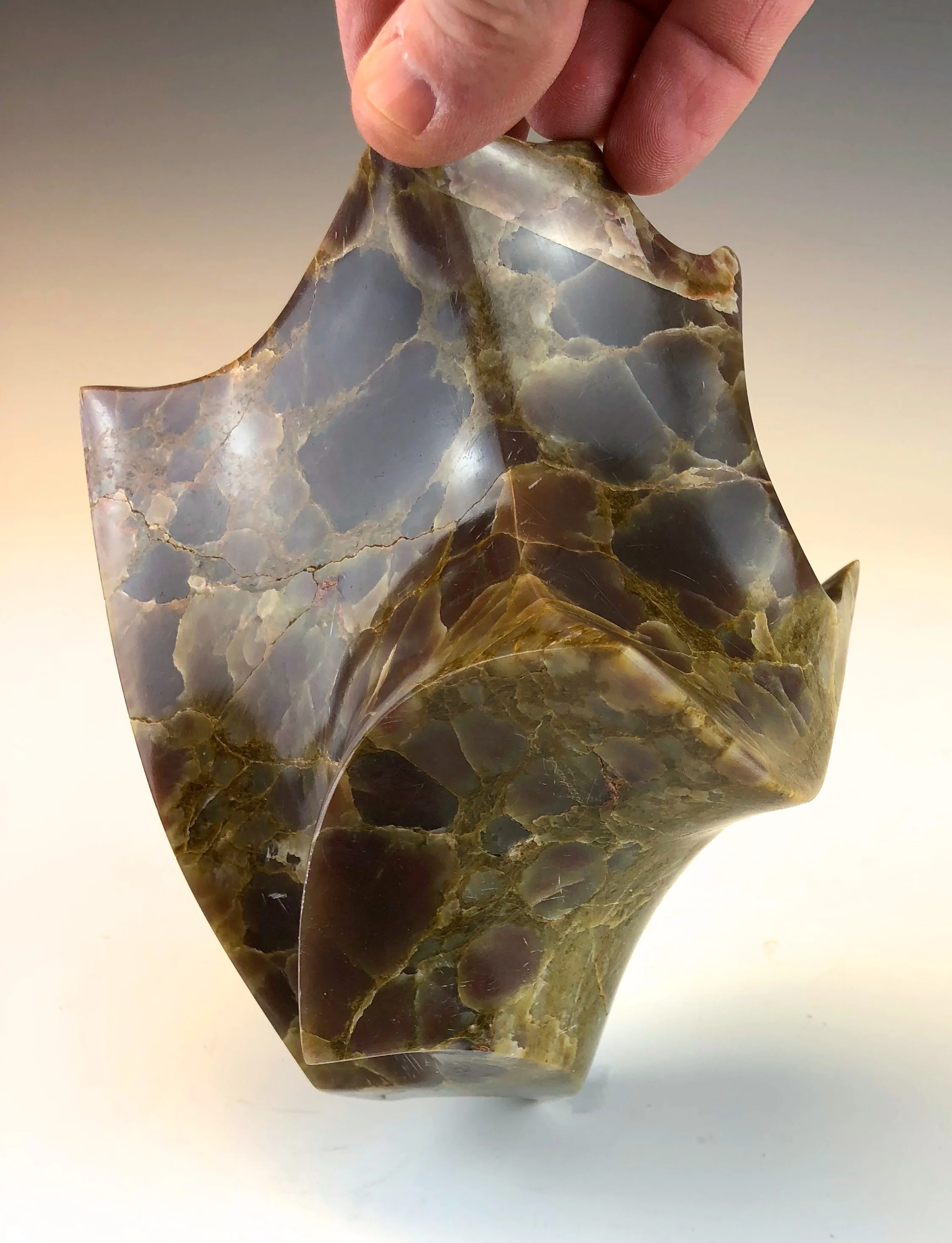 In Progress Tortoise Shell Alabaster Carving