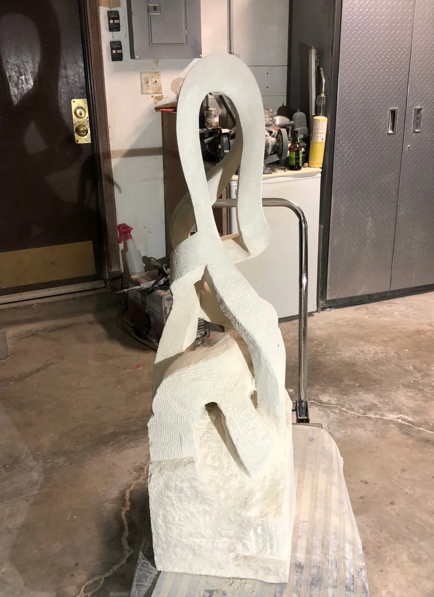 In Progress Indiana Limestone Sculpture