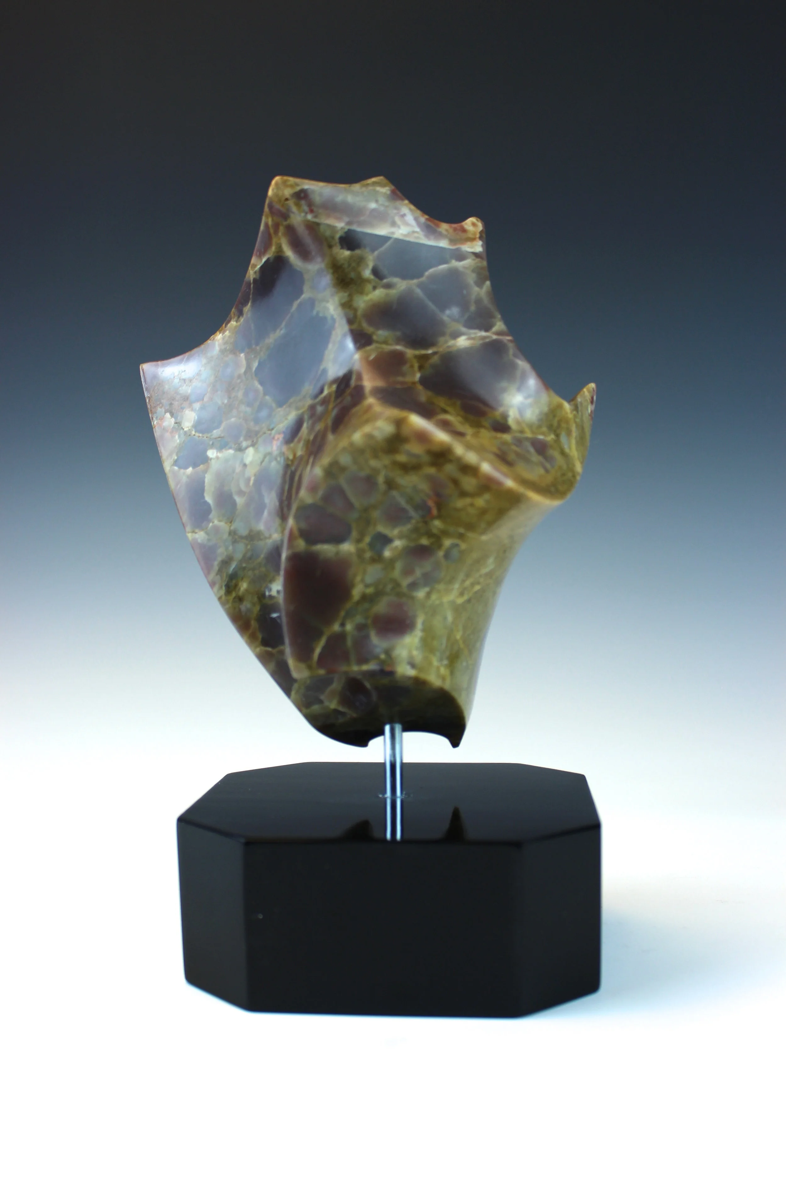 "Untitled" - Tortoise Shell Alabaster Sculpture