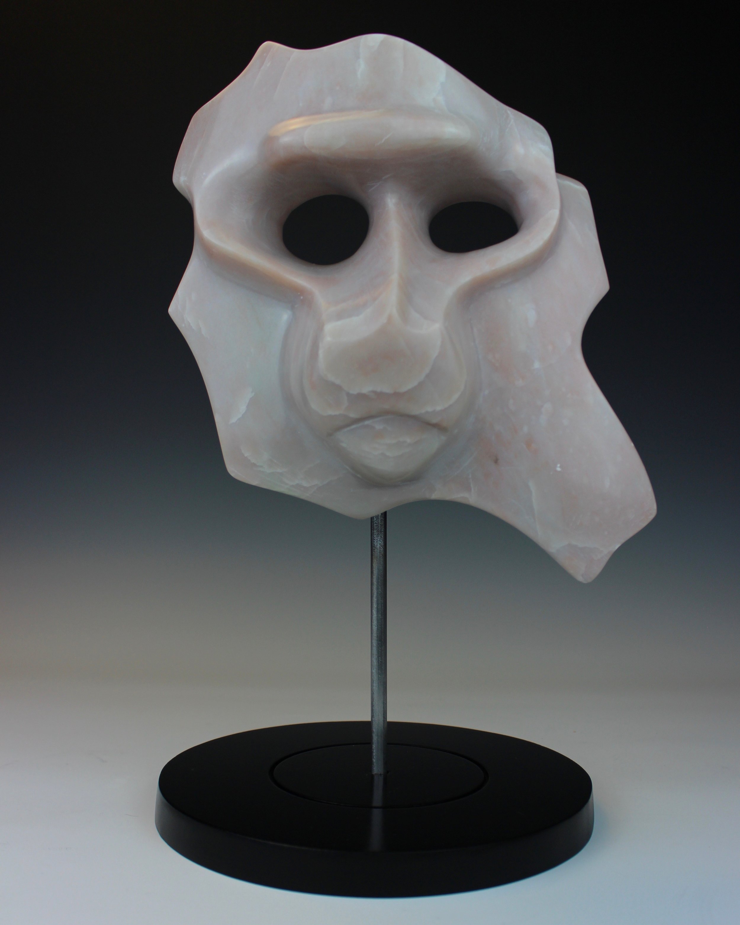 "Baboon Mask" Contemporary Soapstone Sculpture