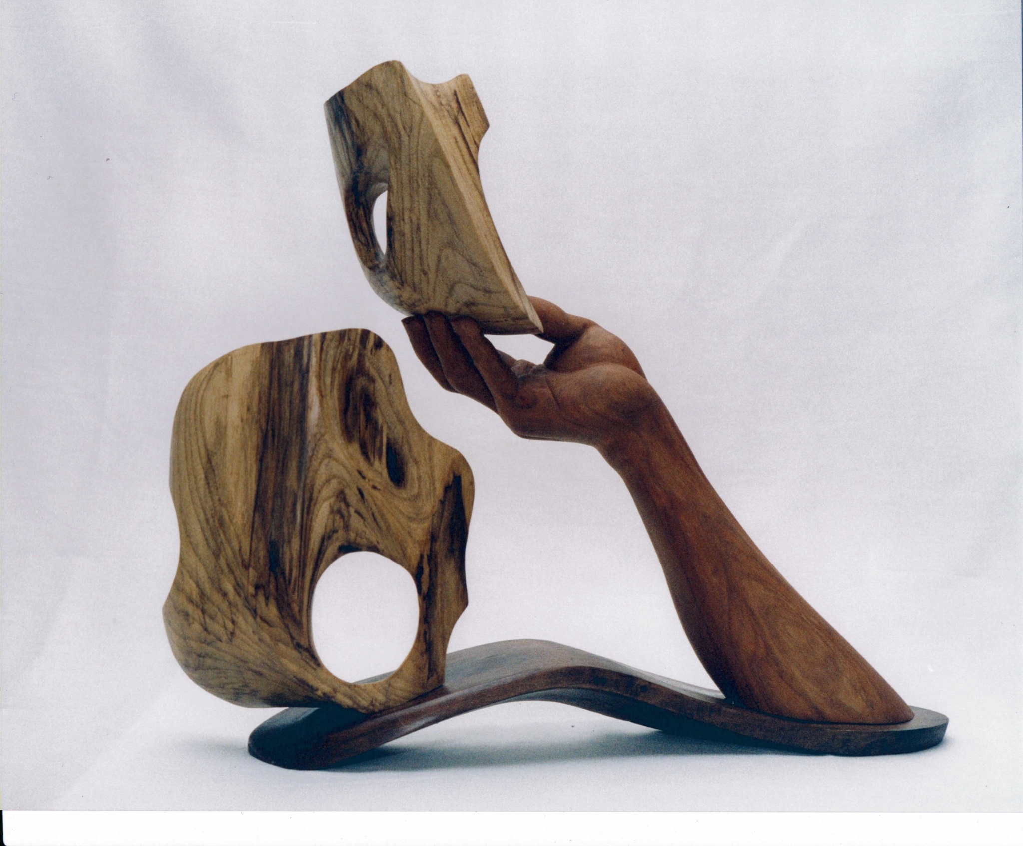 "Unmasked" a Contemporary Wood Sculpture by Mike McCarthy
