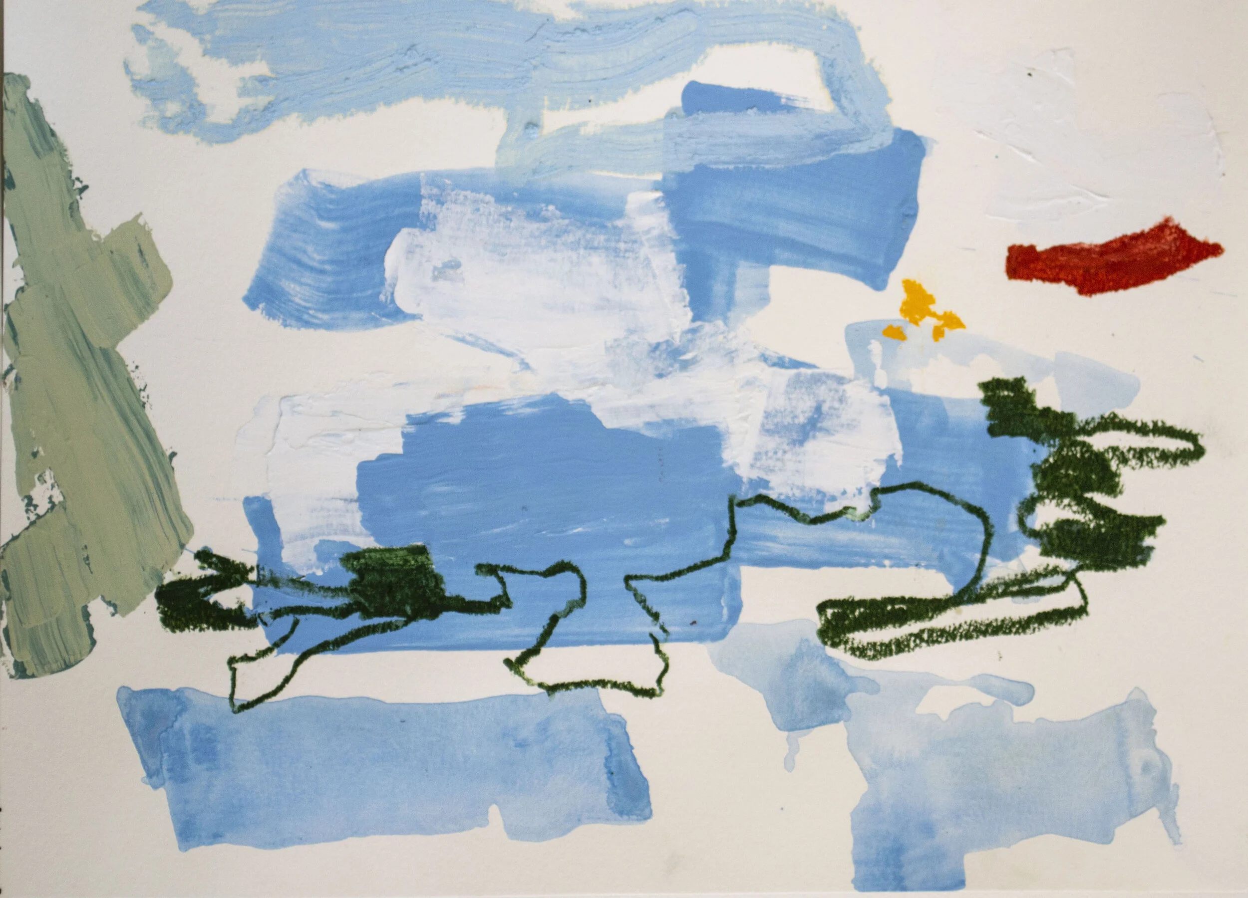  11”x15”  acrylic, gouache, pastel, charcoal on paper   