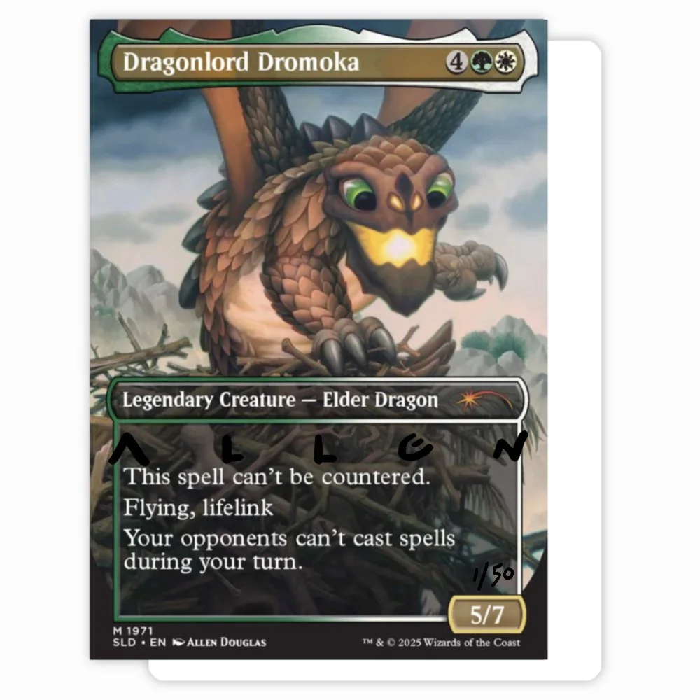 Dragonlord Dromoka" (Juvenile) Magic: the Gathering Artist Proof CRYPTID VISIONS Dragonlord Dromoka" (Juvenile) Magic: the Gathering Artist Proof CRYPTID VISIONS