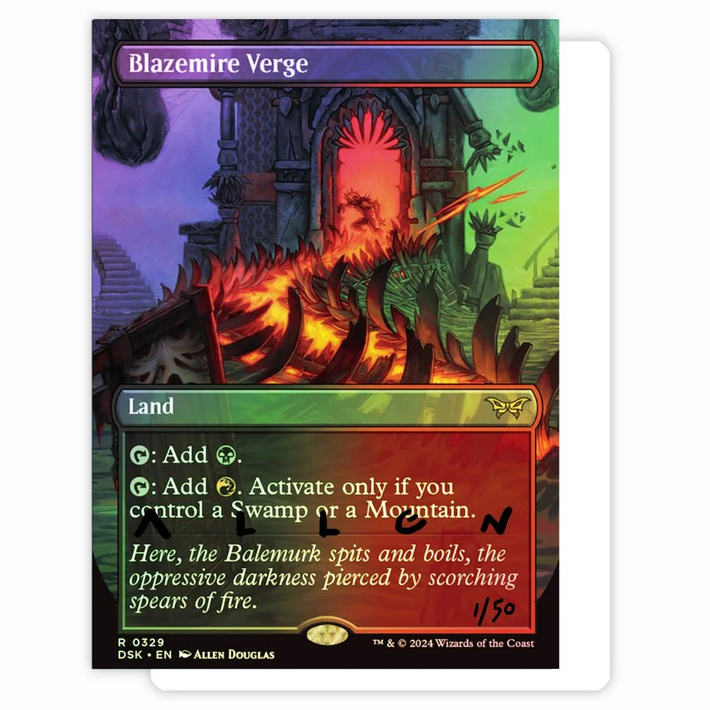 Blazemire Verge" Magic: the Gathering Foil Artist Proof  CRYPTID VISIONS