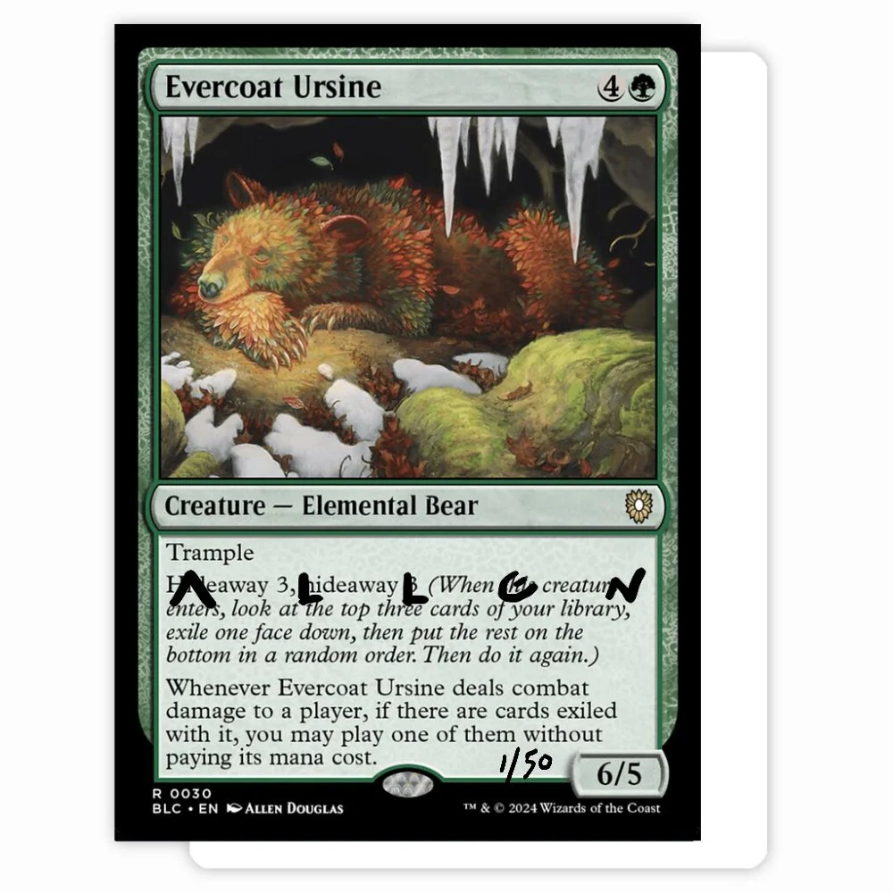 Evercoat Ursine" Magic: the Gathering Artist Proof  CRYPTID VISIONS