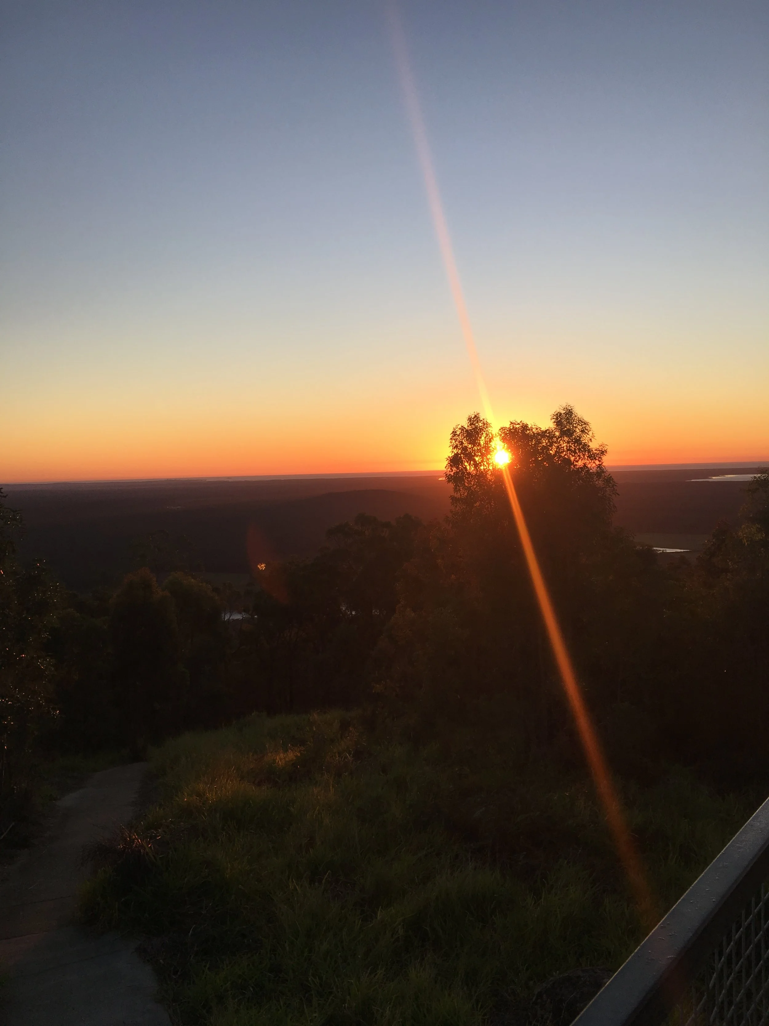 The Sunrise from the fire tower