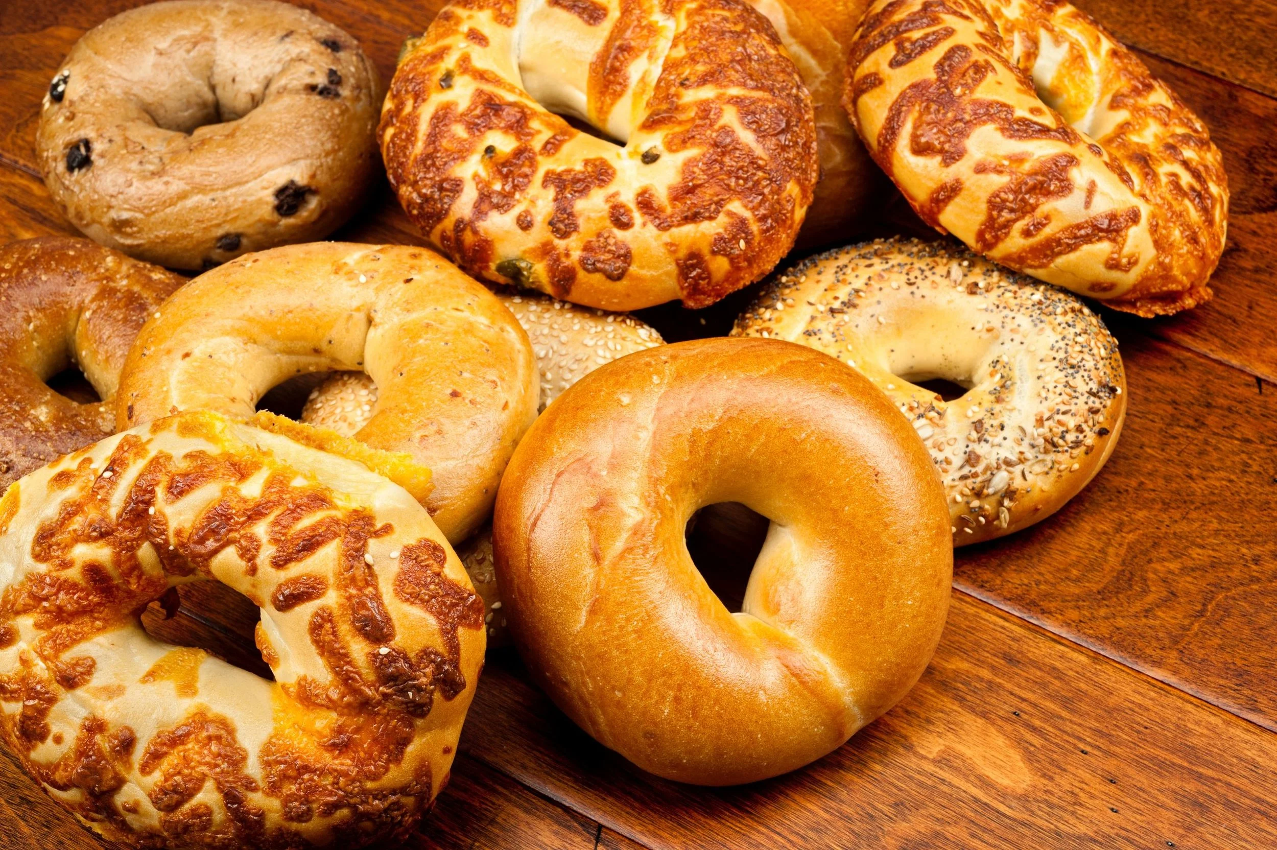 Fresh baked bagels daily