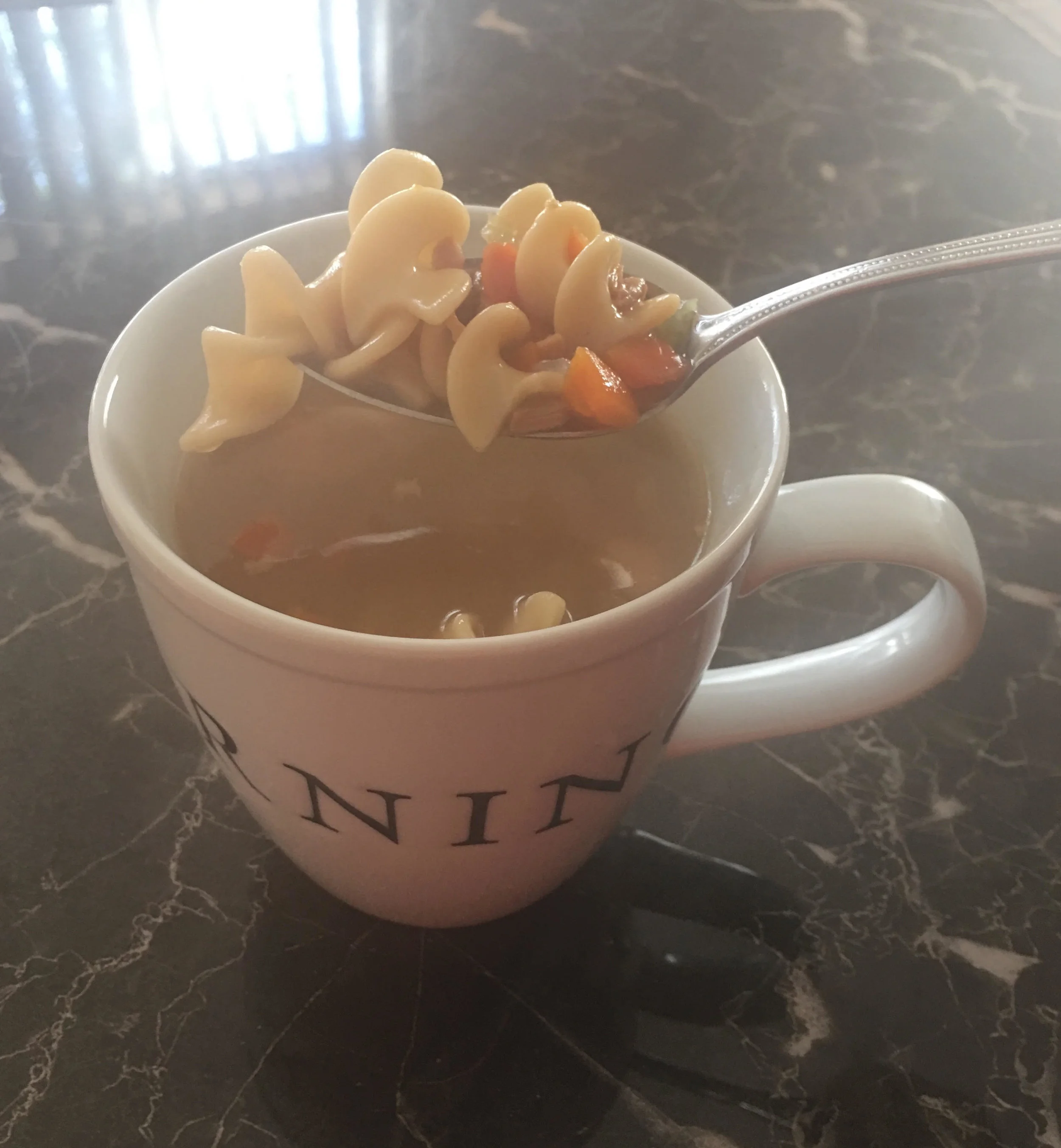 Chicken Noodle Soup … With a Soda on the Side…