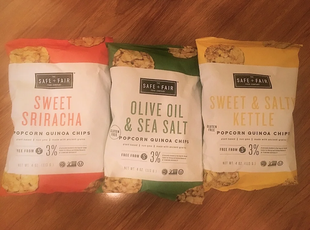 Food Find: SAFE + FAIR Popcorn Quinoa Chips