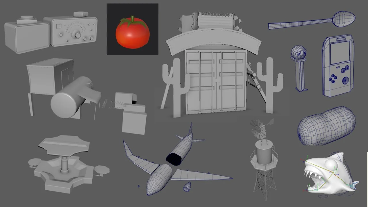  Programs: Modeled in Maya, textured in Substance Painter, Shark rigged in Maya 