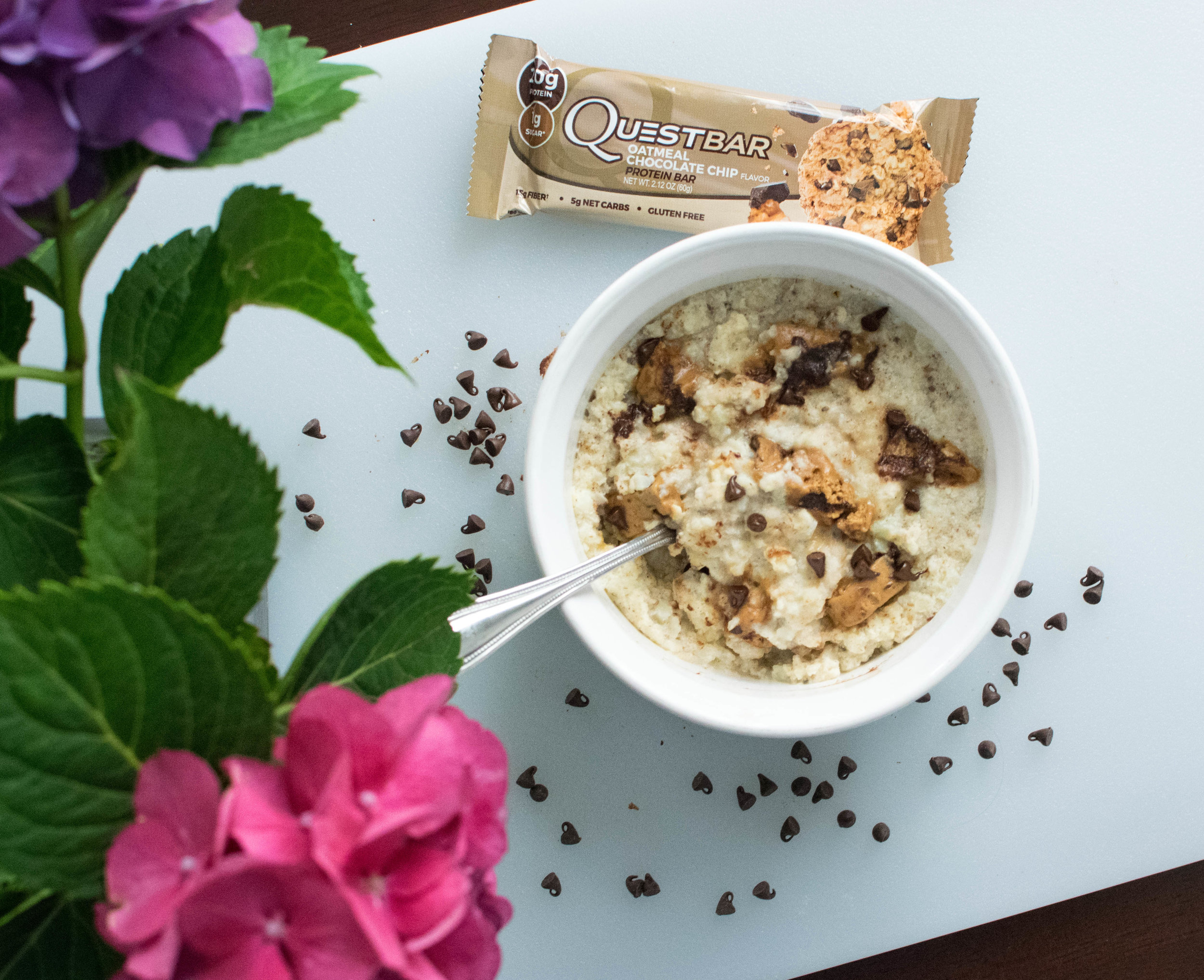 This breakfast will pack over 30g of protein into your morning while tasting like cookie dough......you're welcome.