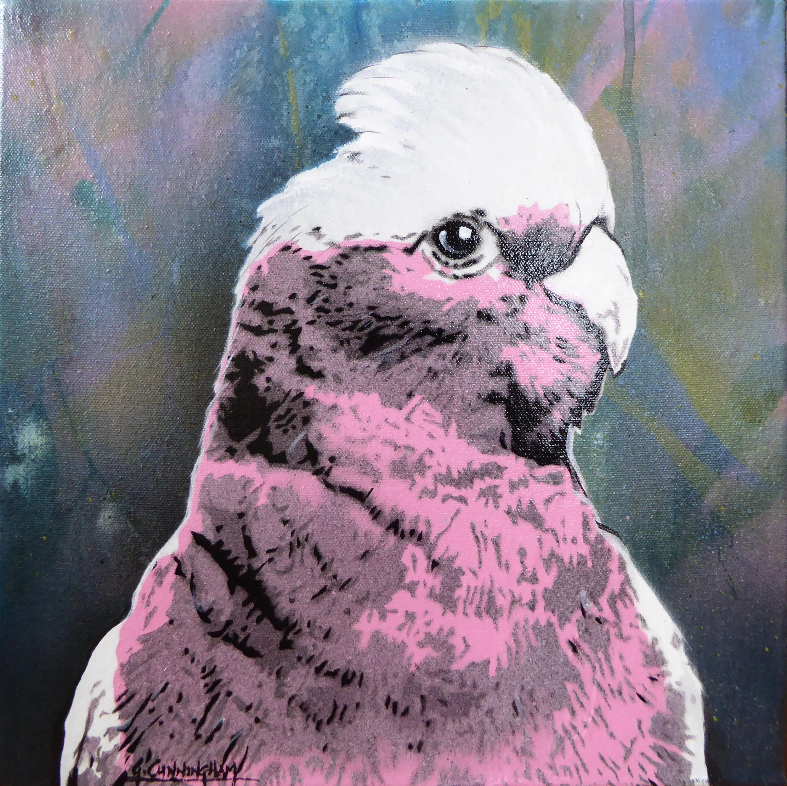 'Who's a Pretty Boy 1' 30 x30cm sold